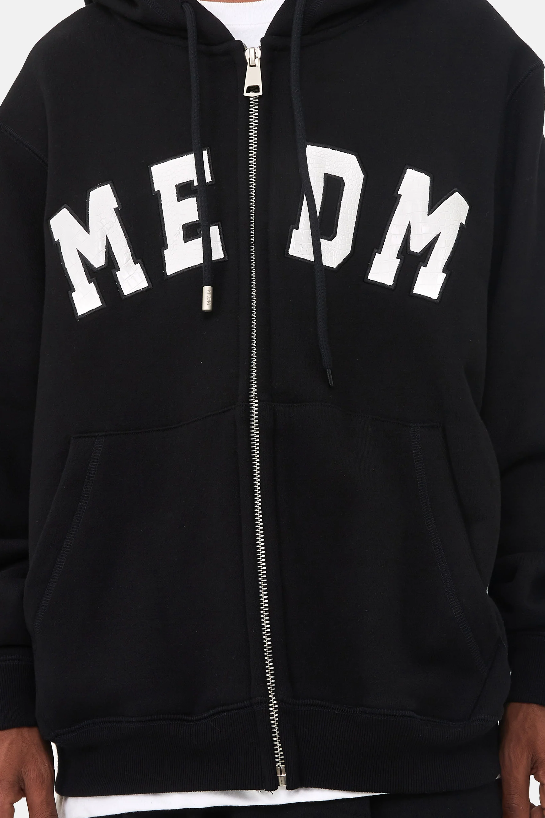 MEDM SNAKE LEATHER LOGO HOODIE - Image 4