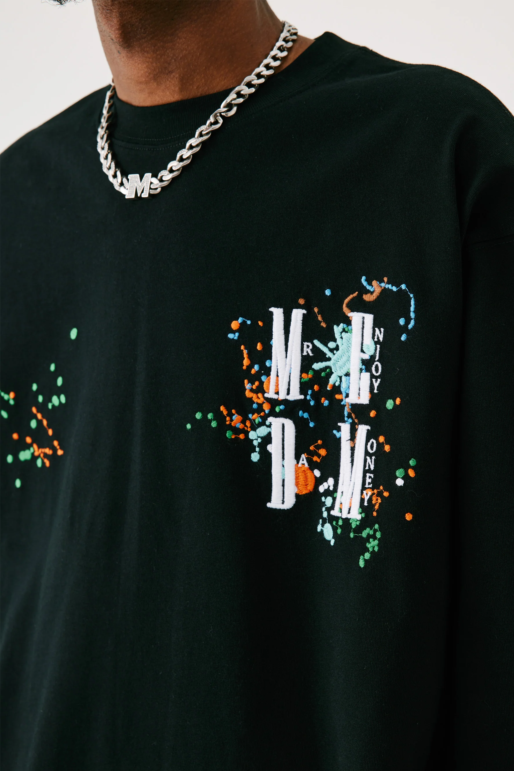 MEDM SPLASH INK LONG SLEEVE T-SHIRT - Image 2