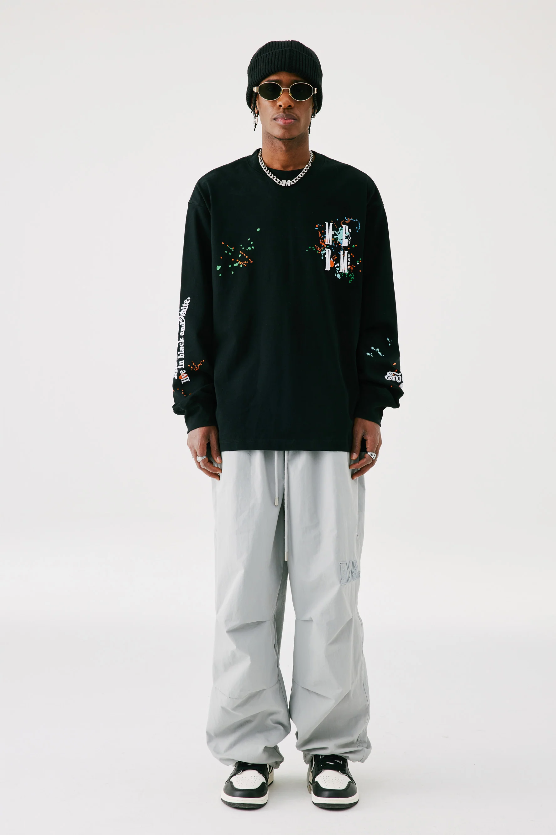 MEDM SPLASH INK LONG SLEEVE T-SHIRT - Image 3