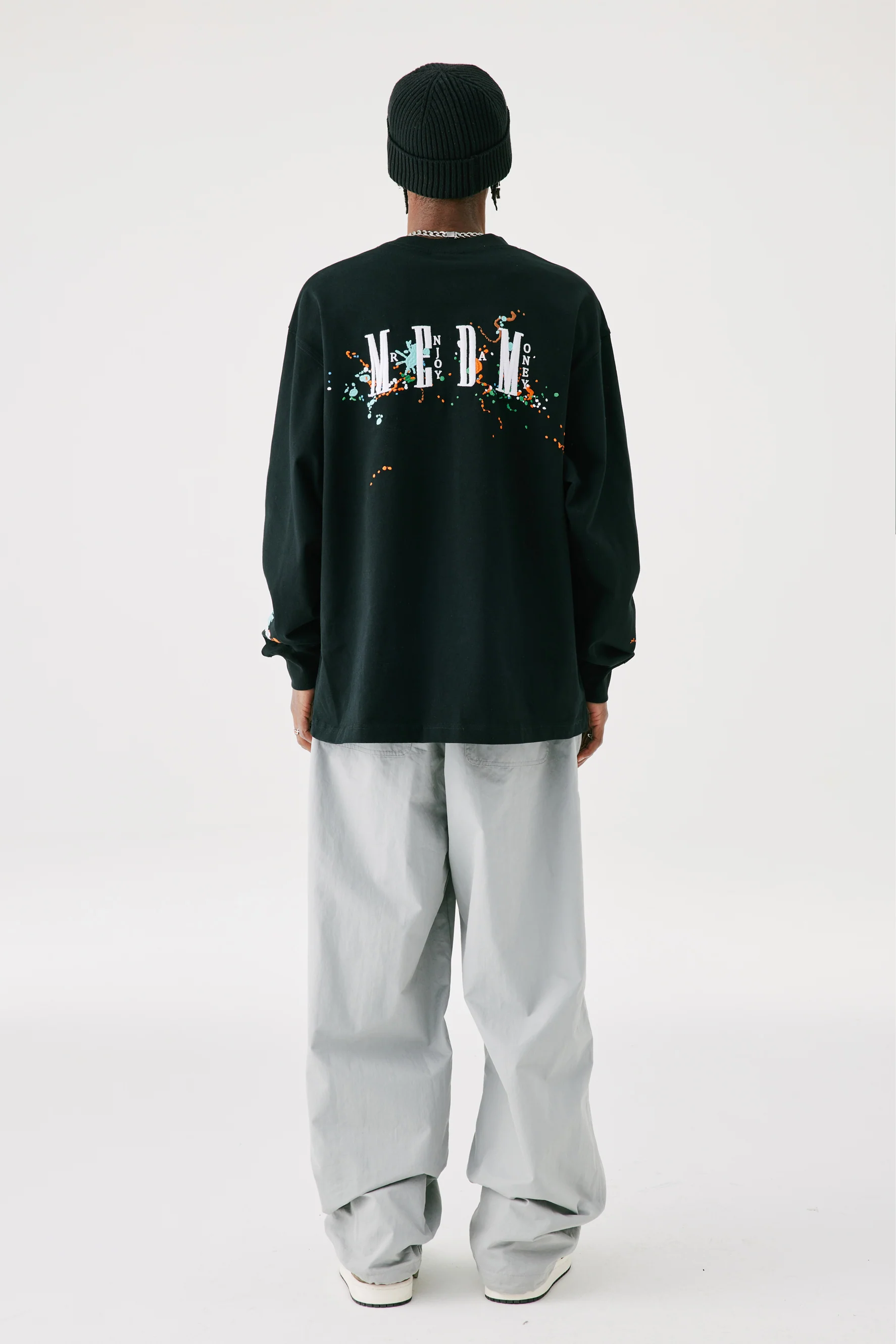 MEDM SPLASH INK LONG SLEEVE T-SHIRT - Image 4
