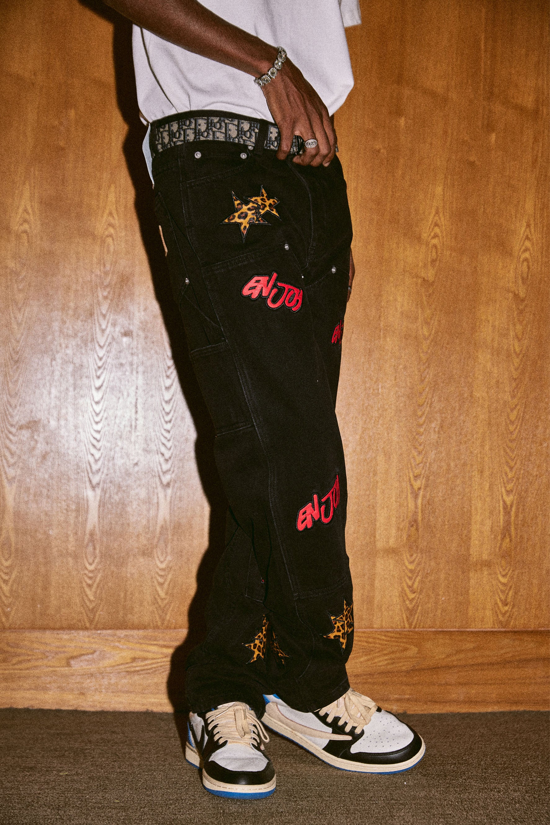 MEDM STAR DENIM PANTS - Image 5
