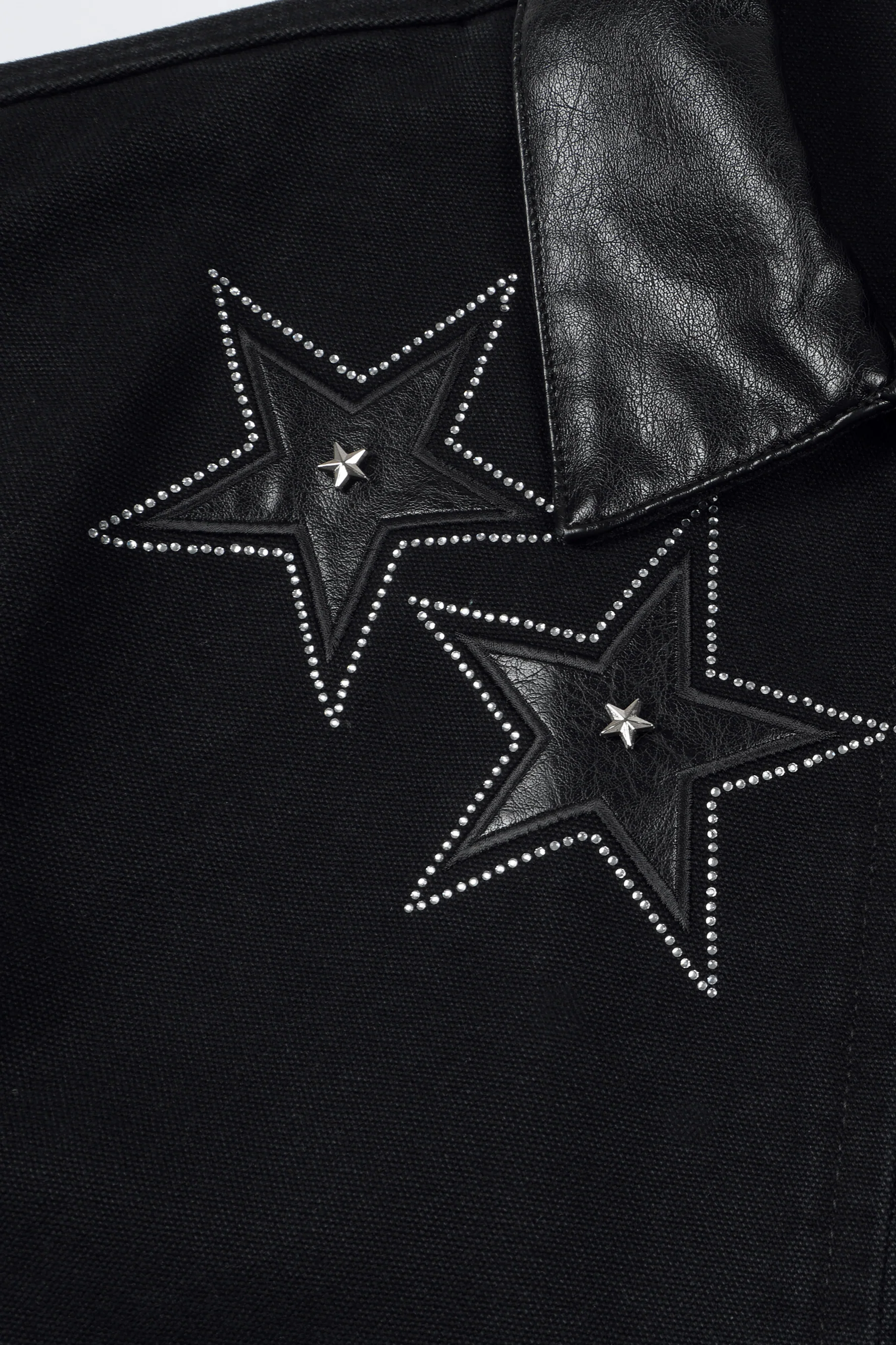 MEDM STAR RIVET LEATHER JACKET - Image 5