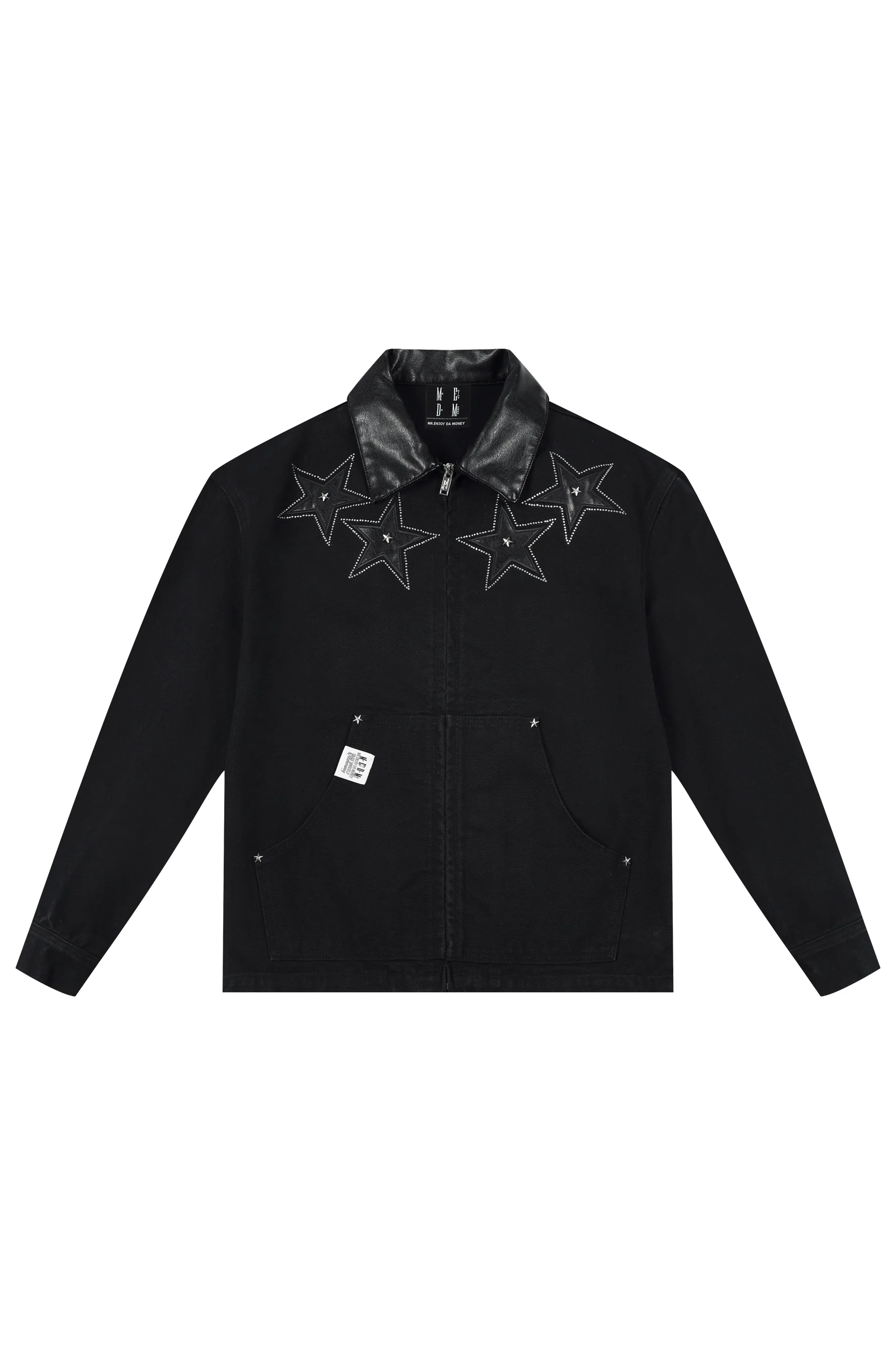 MEDM STAR RIVET LEATHER JACKET - Image 7