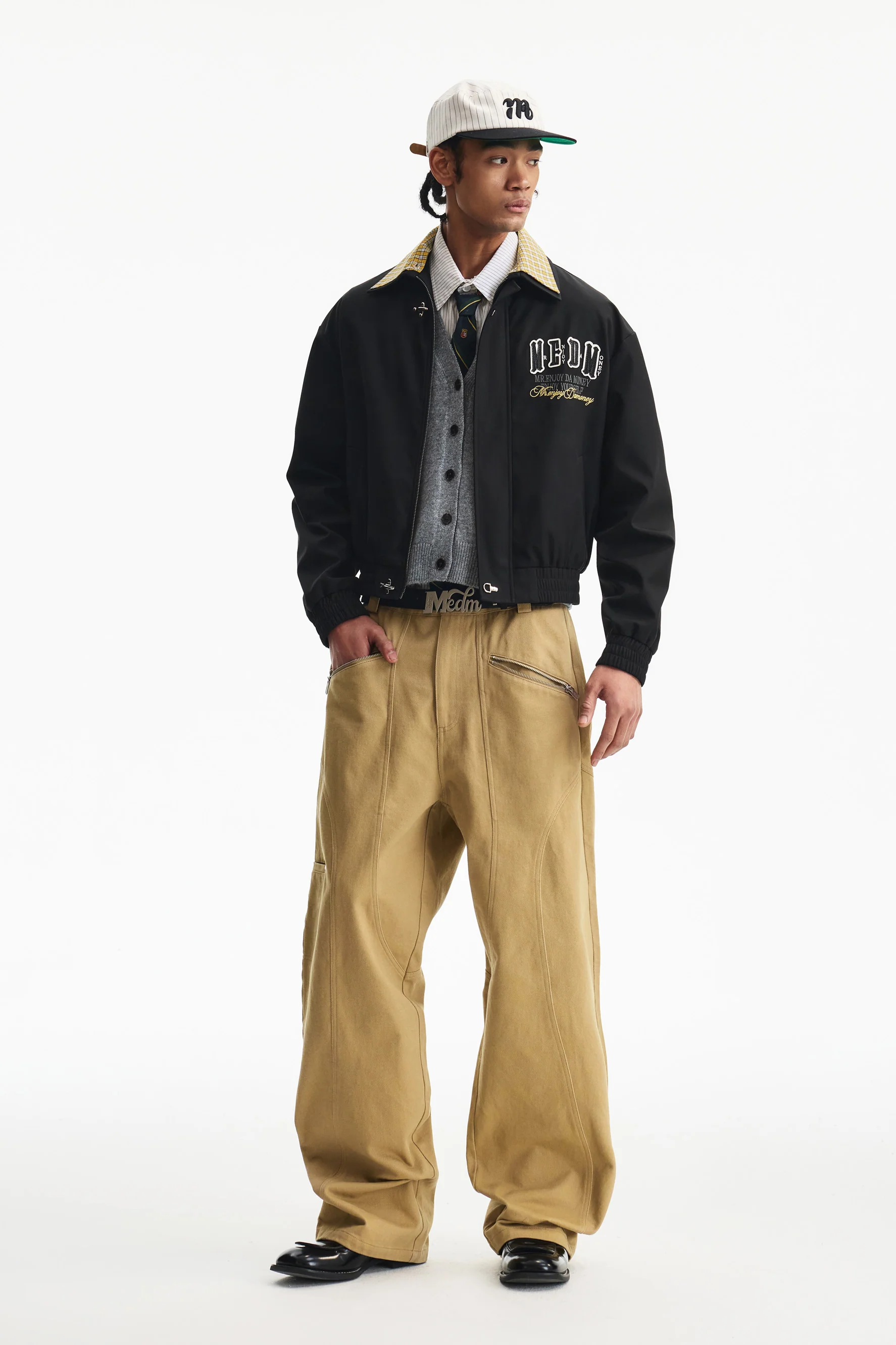 MEDM DOUBLE LAYER COLLAR JACKET - Image 7