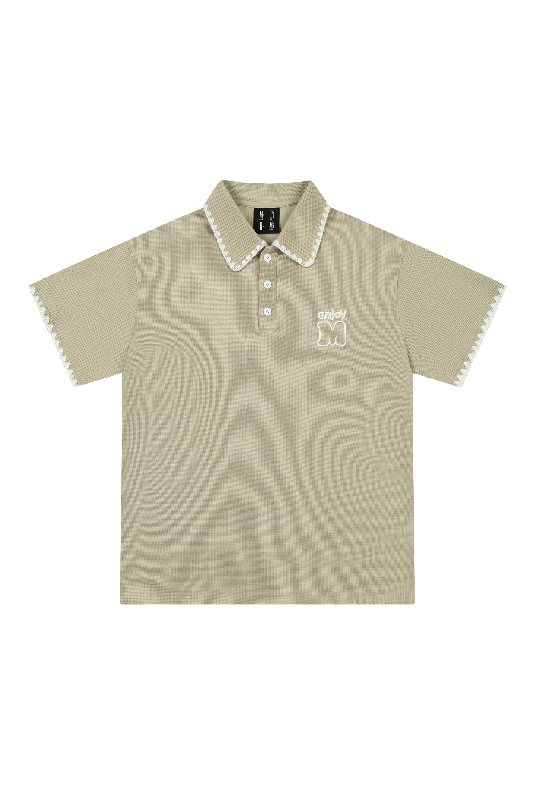 MEDM WAFFLE POLO SHIRT - Image 4
