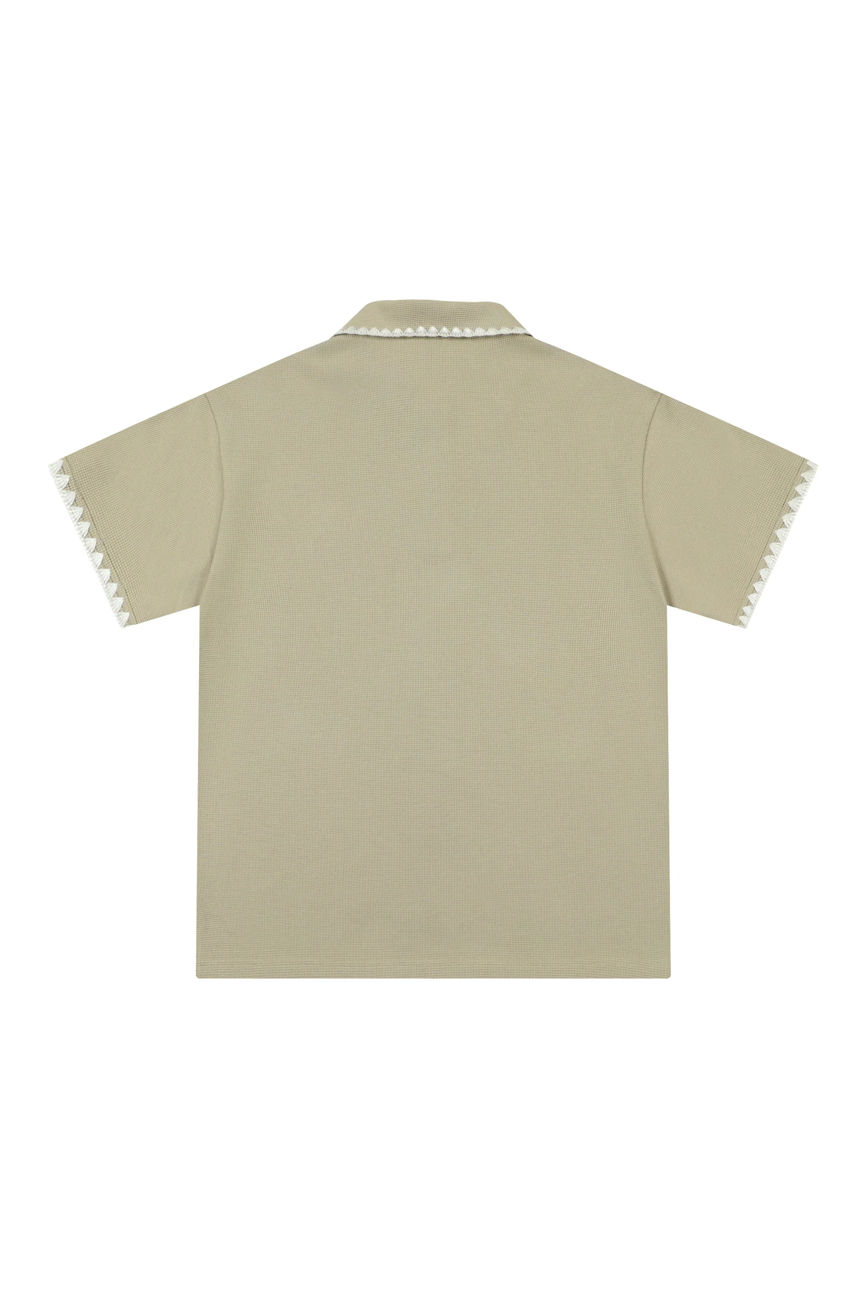 MEDM WAFFLE POLO SHIRT - Image 5