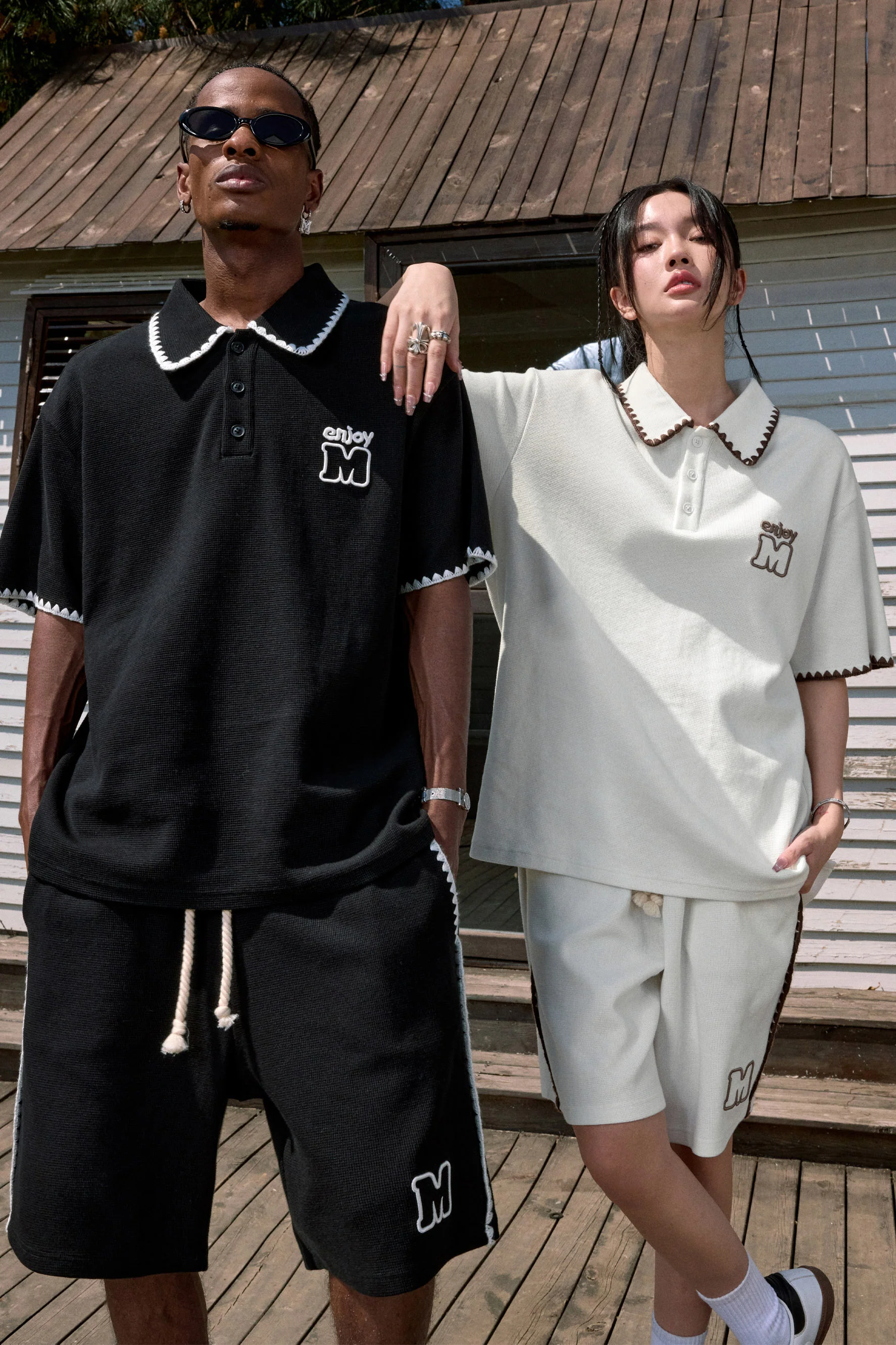 MEDM WAFFLE POLO SHIRT - Image 3