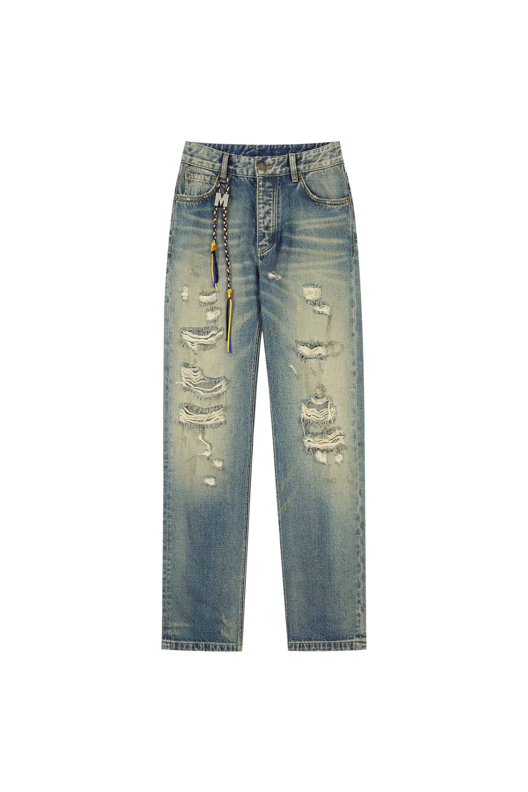 MEDM WASHED DISTRESSED JEANS - Image 5