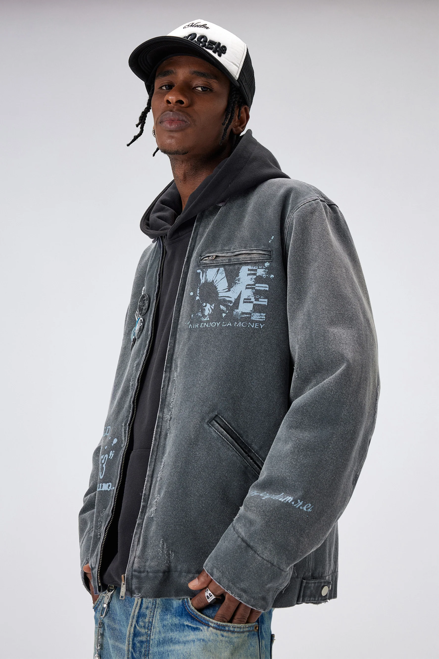 MEDM WASHED WORKWEAR JACKET - Image 2