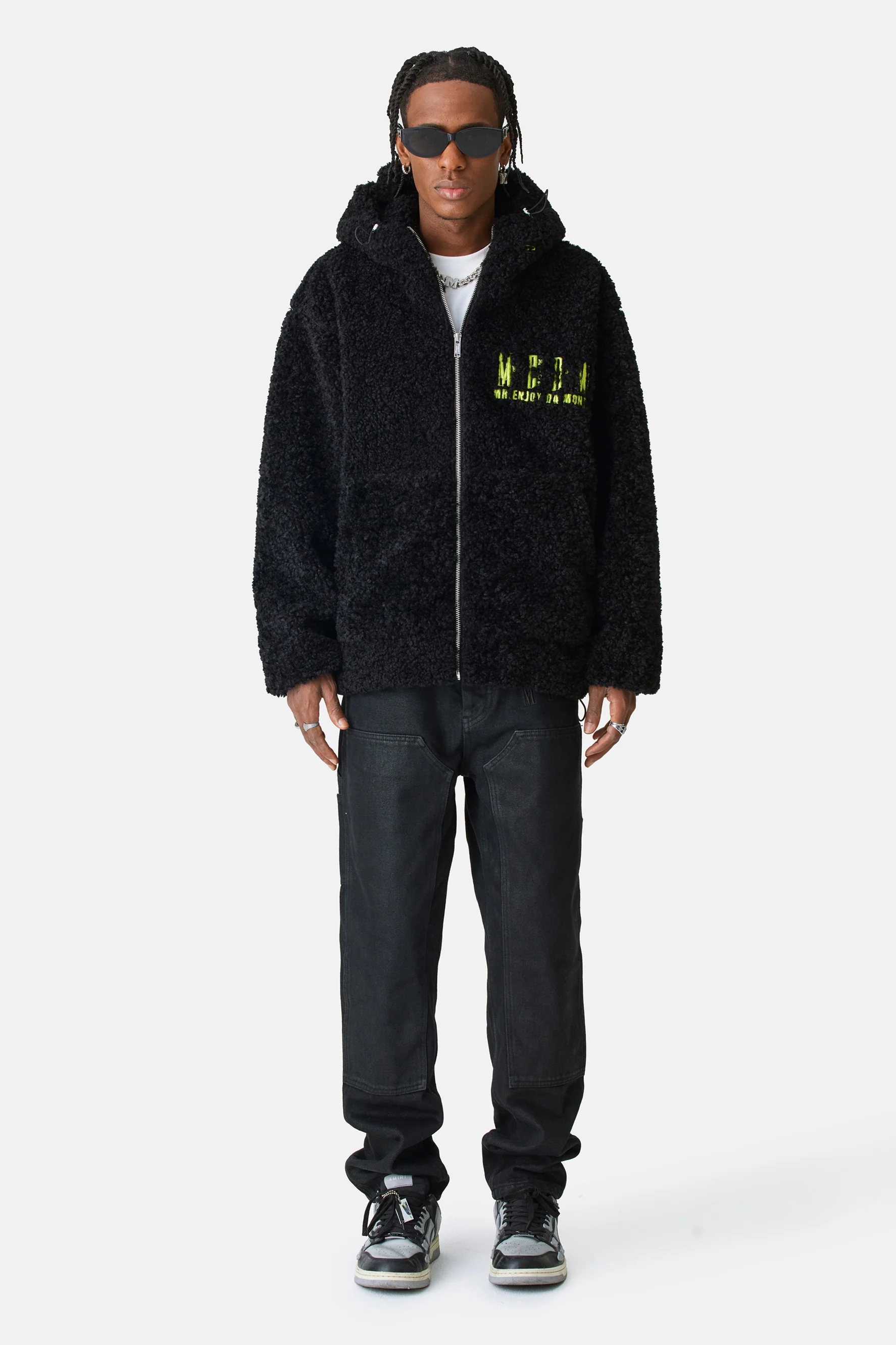 MEDM ZIP-UP FLEECE HOODIE - Image 3