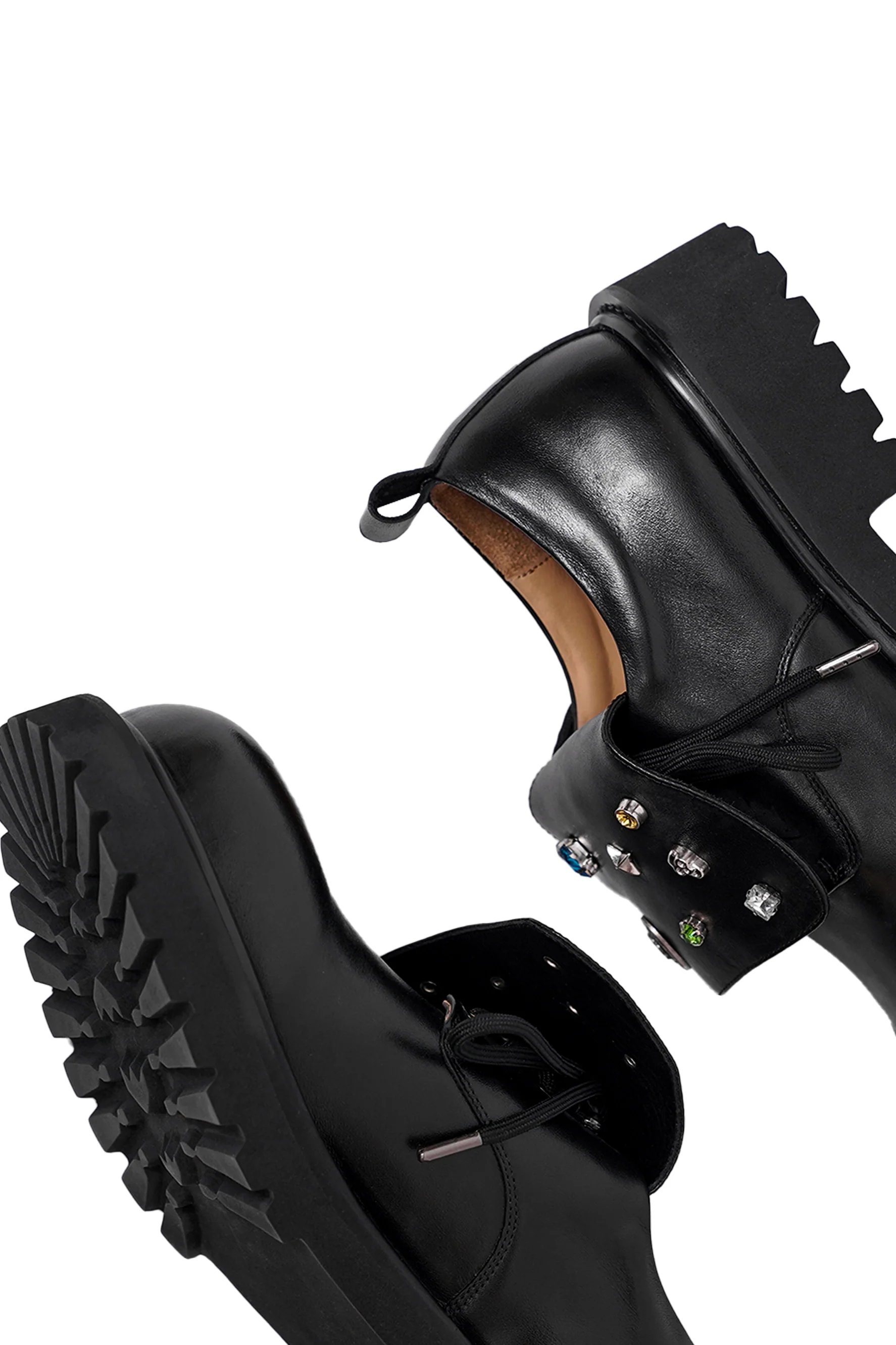 SOL TONGUE LEATHER DERBY SHOES - Image 10