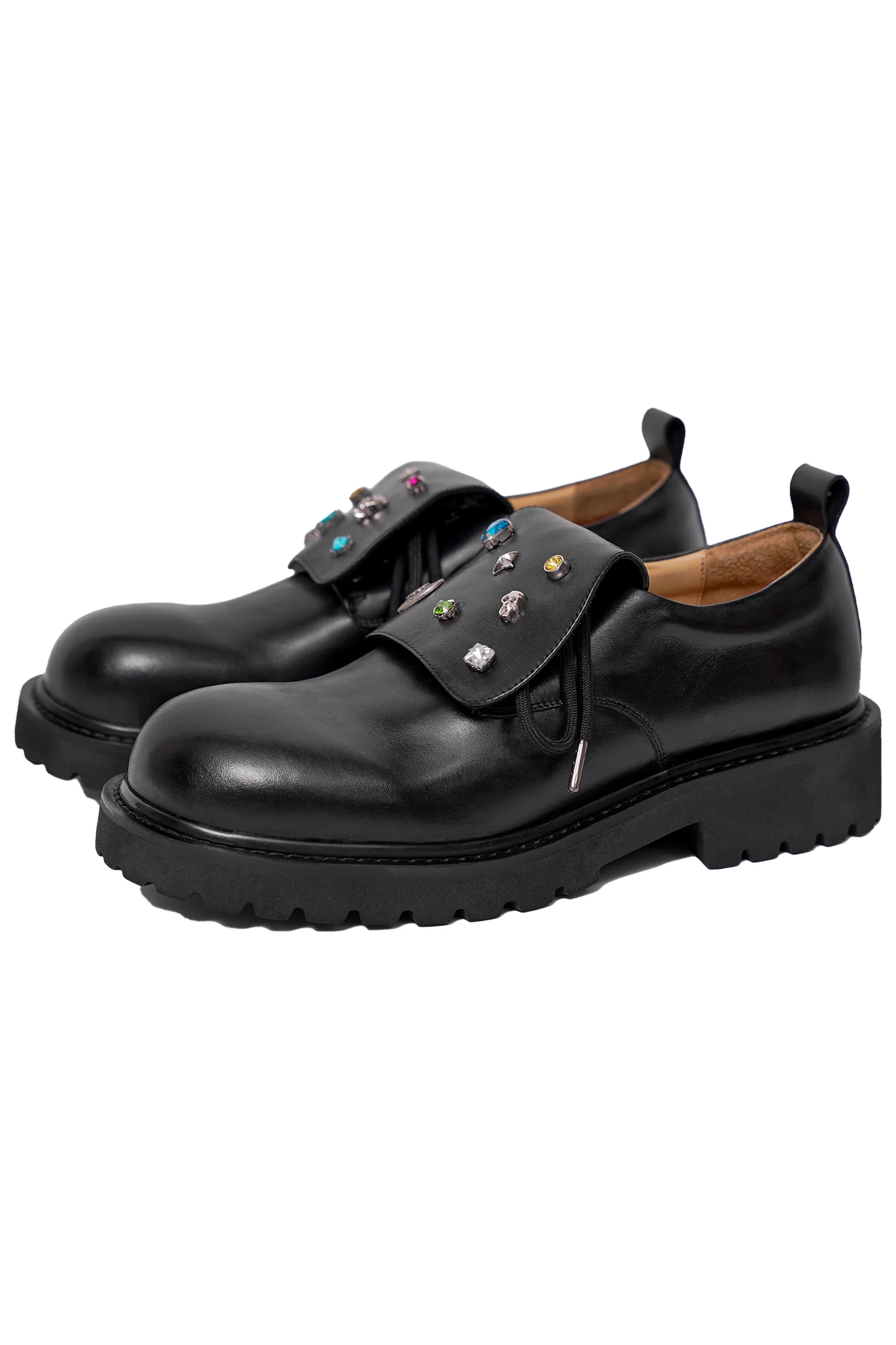 SOL TONGUE LEATHER DERBY SHOES - Image 4