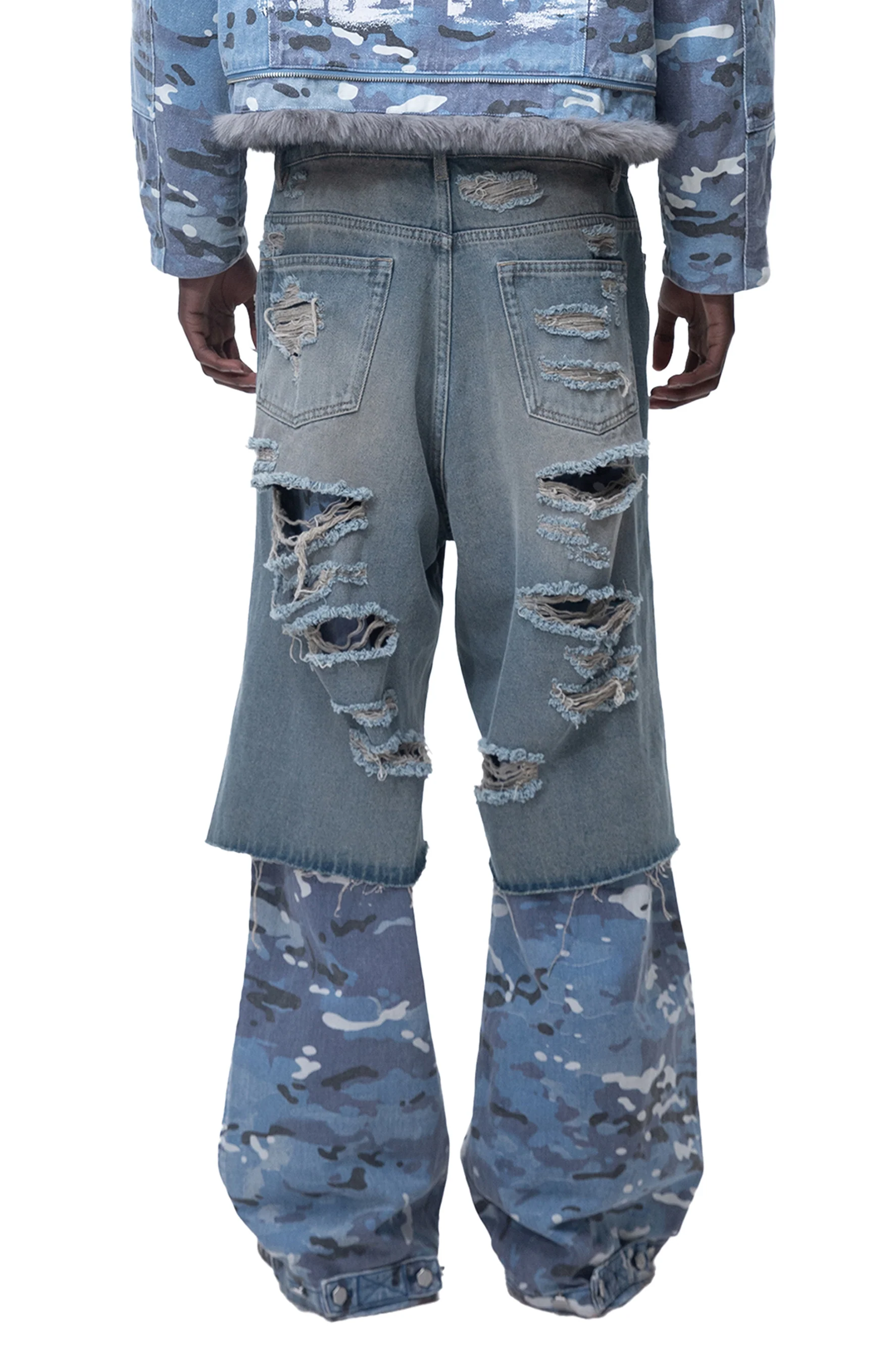TBHNP BLUE CAMO LAYERED PANTS - Image 3
