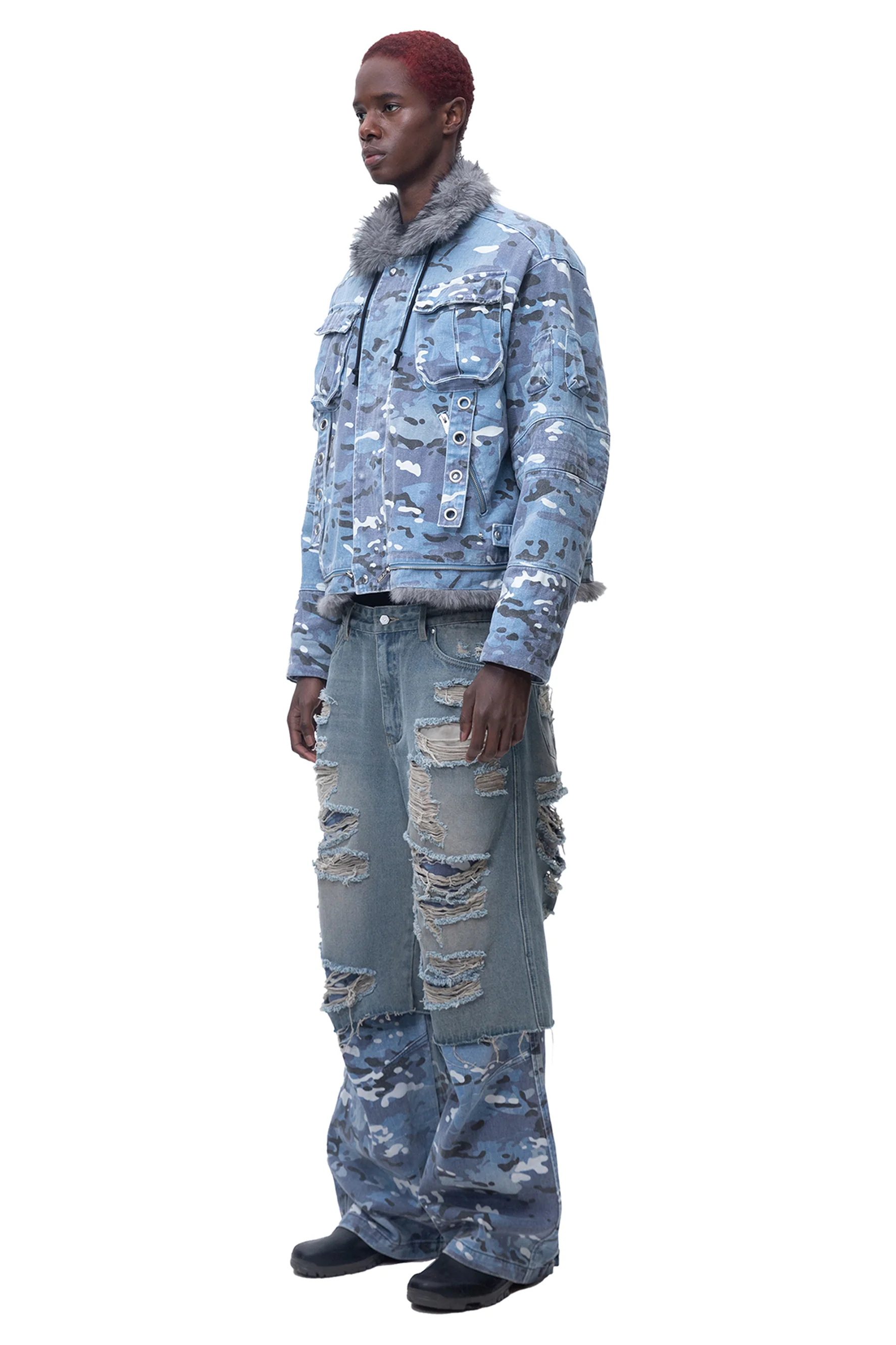 TBHNP BLUE CAMO LAYERED PANTS - Image 6