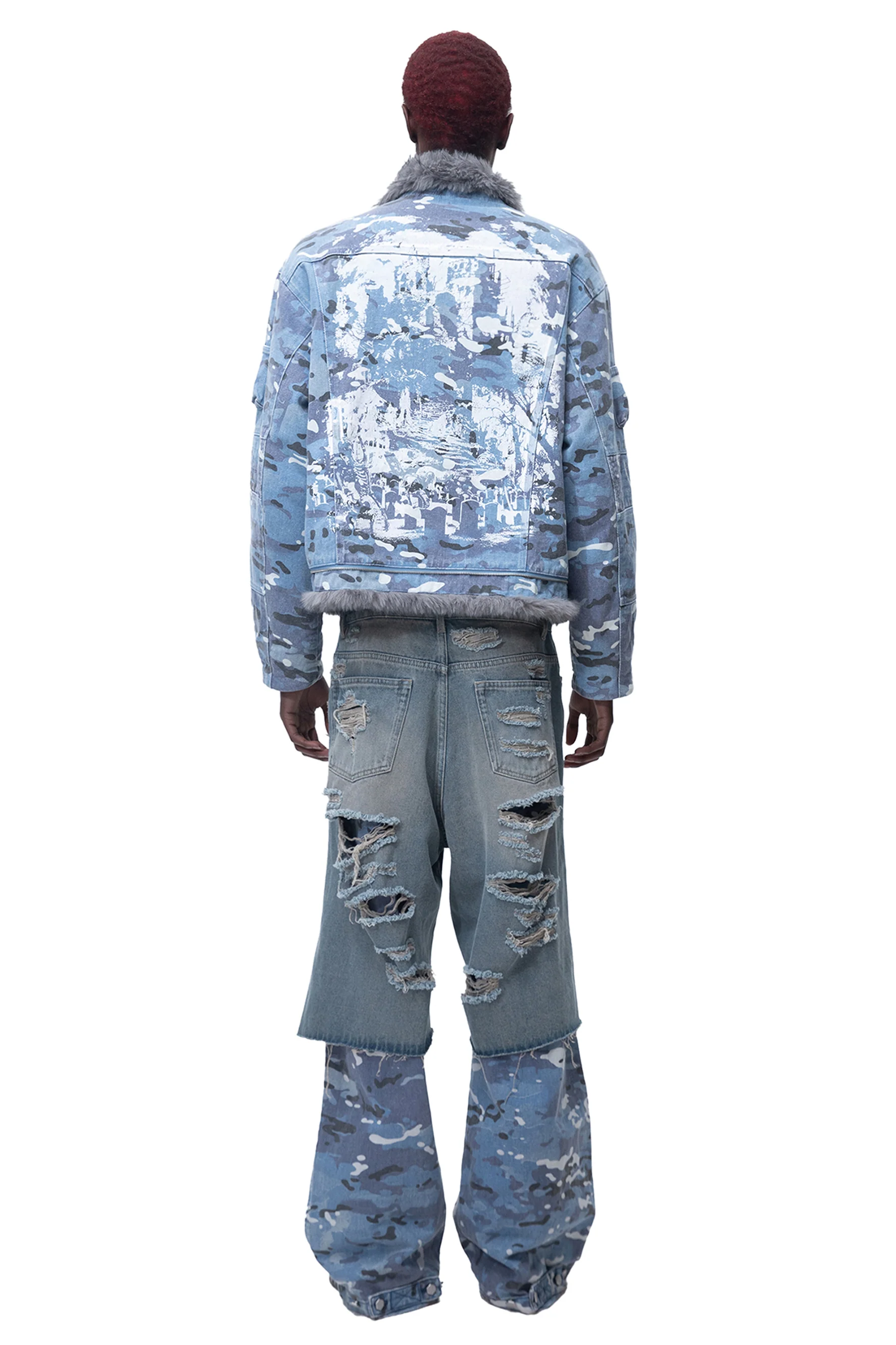 TBHNP BLUE CAMO LAYERED PANTS - Image 7
