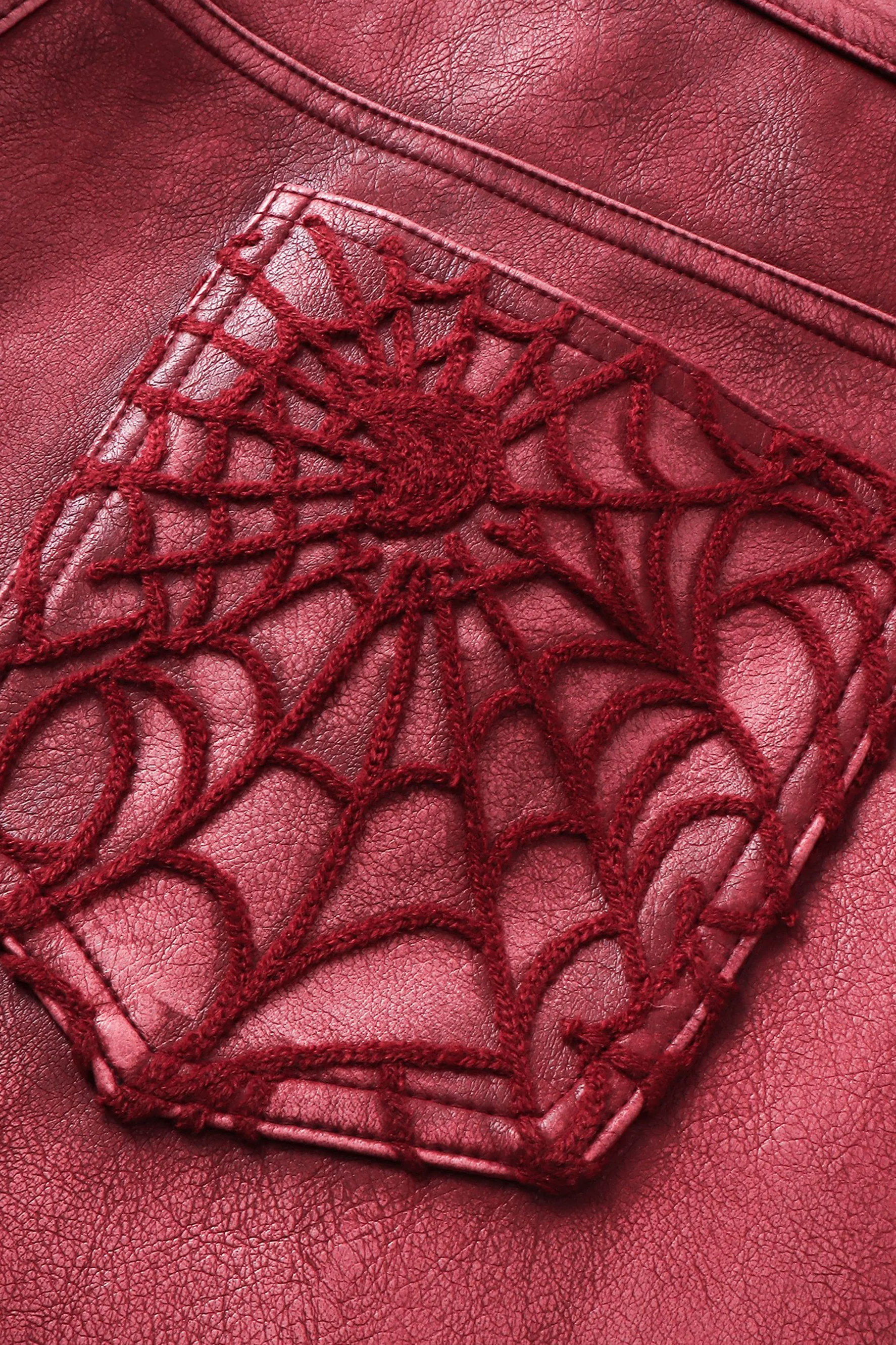 TBHNP COBWEB LEATHER PANTS - Image 12