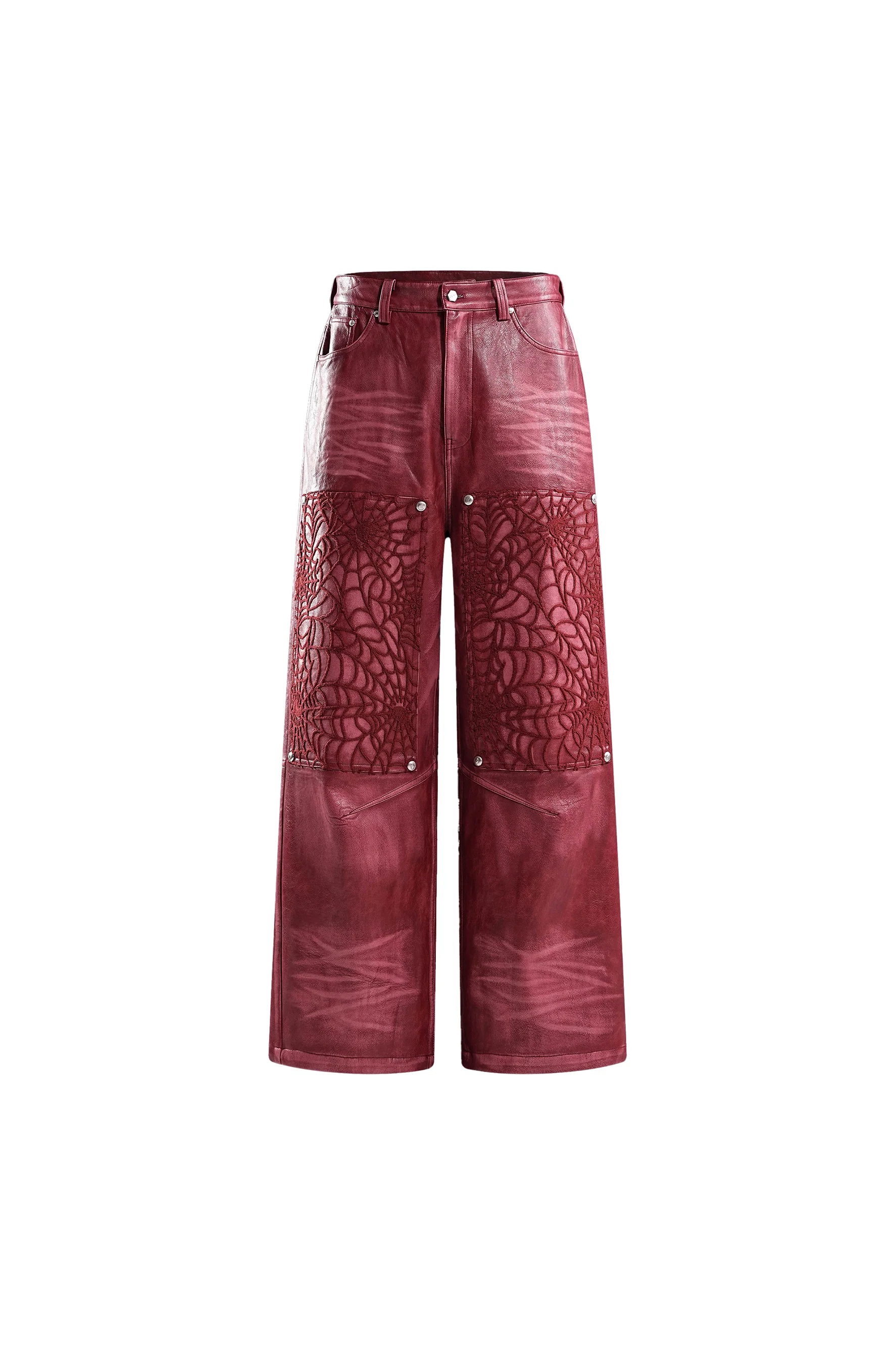 TBHNP COBWEB LEATHER PANTS - Image 5