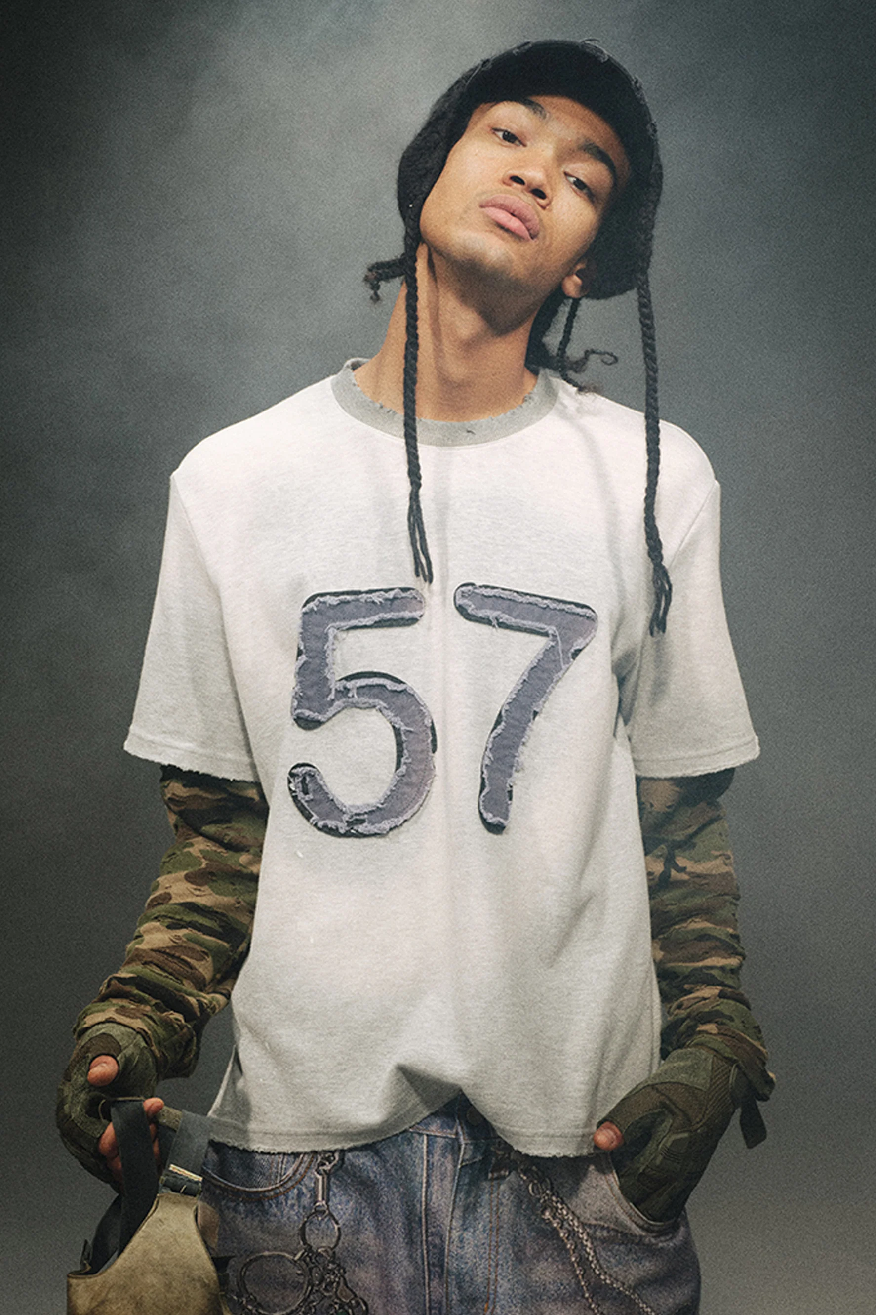 TRECLUB DISTRESSED LONG SLEEVE T-SHIRT - Image 2