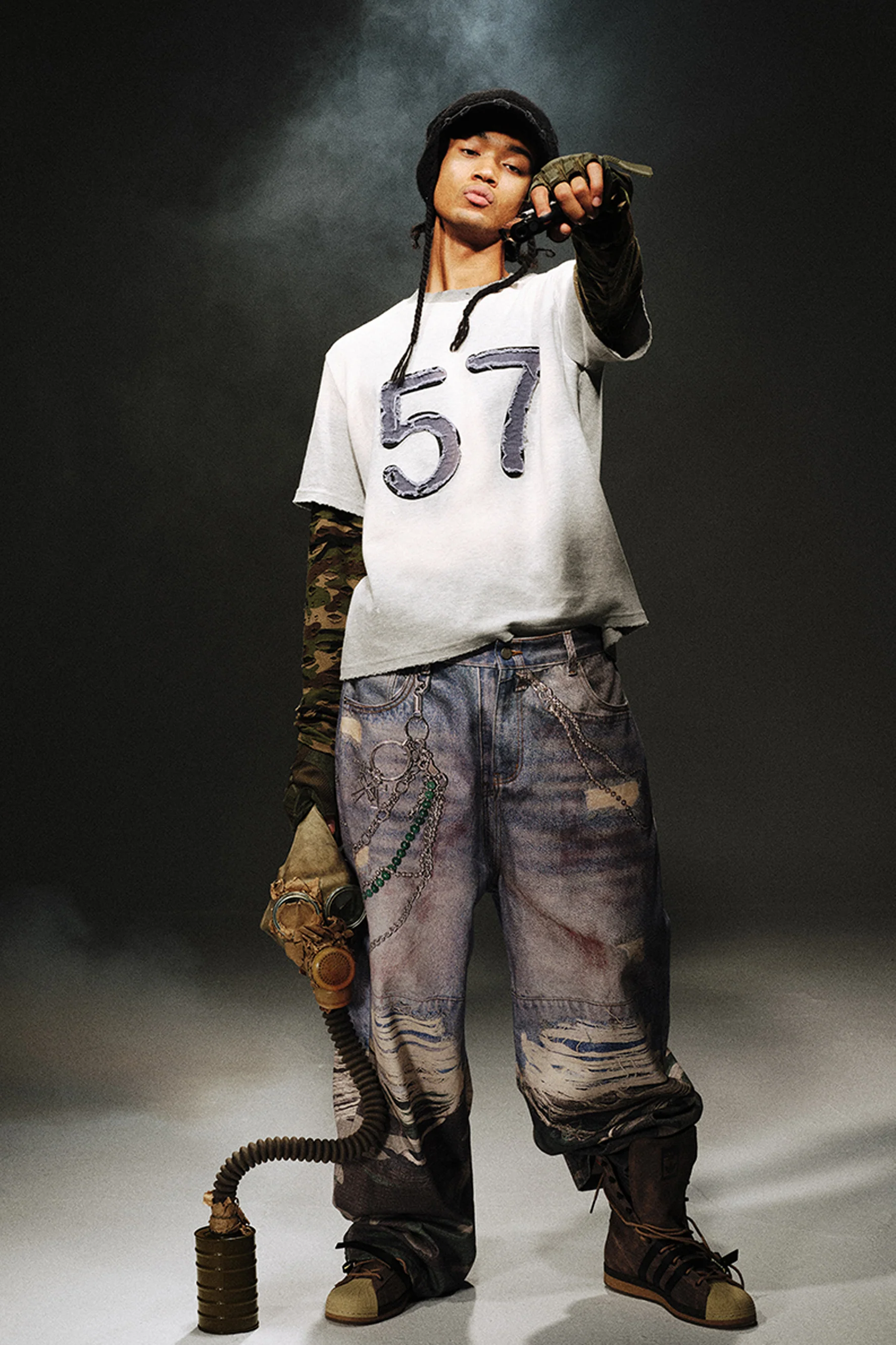 TRECLUB DISTRESSED LONG SLEEVE T-SHIRT - Image 4