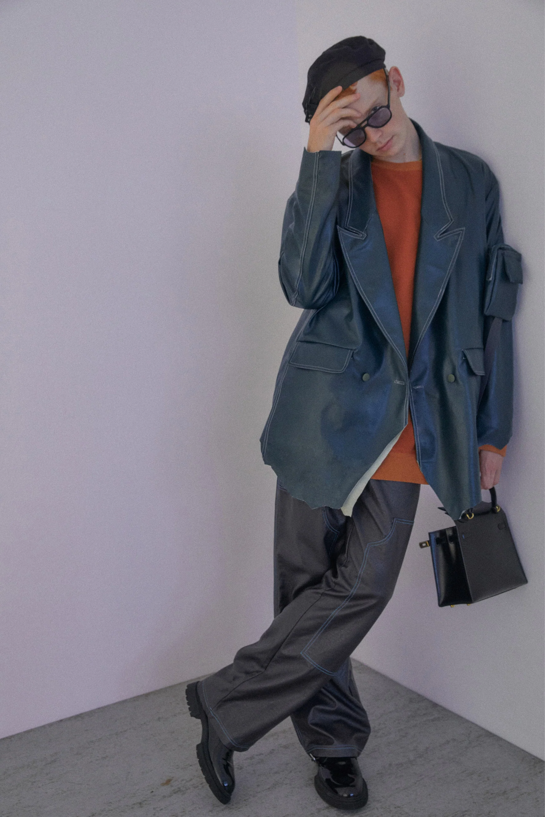 UMAMIISM LONG SLEEVE LEATHER JACKET - Image 4