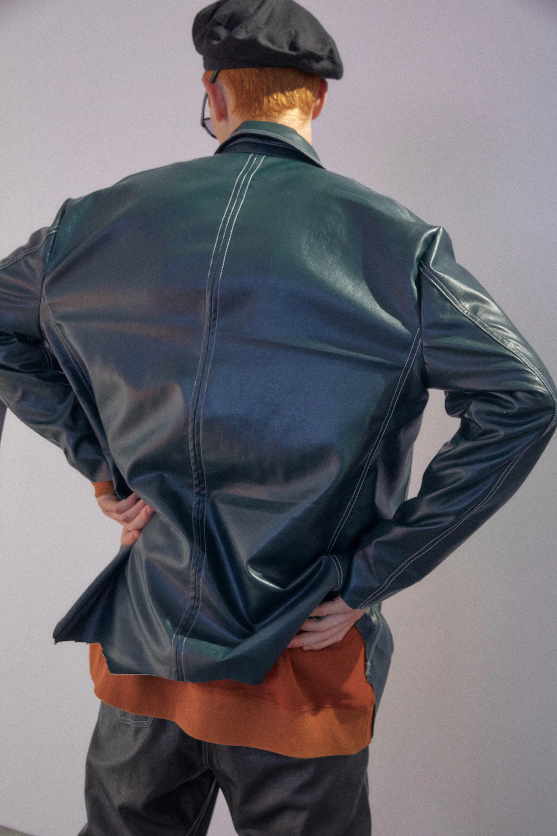 UMAMIISM LONG SLEEVE LEATHER JACKET - Image 6
