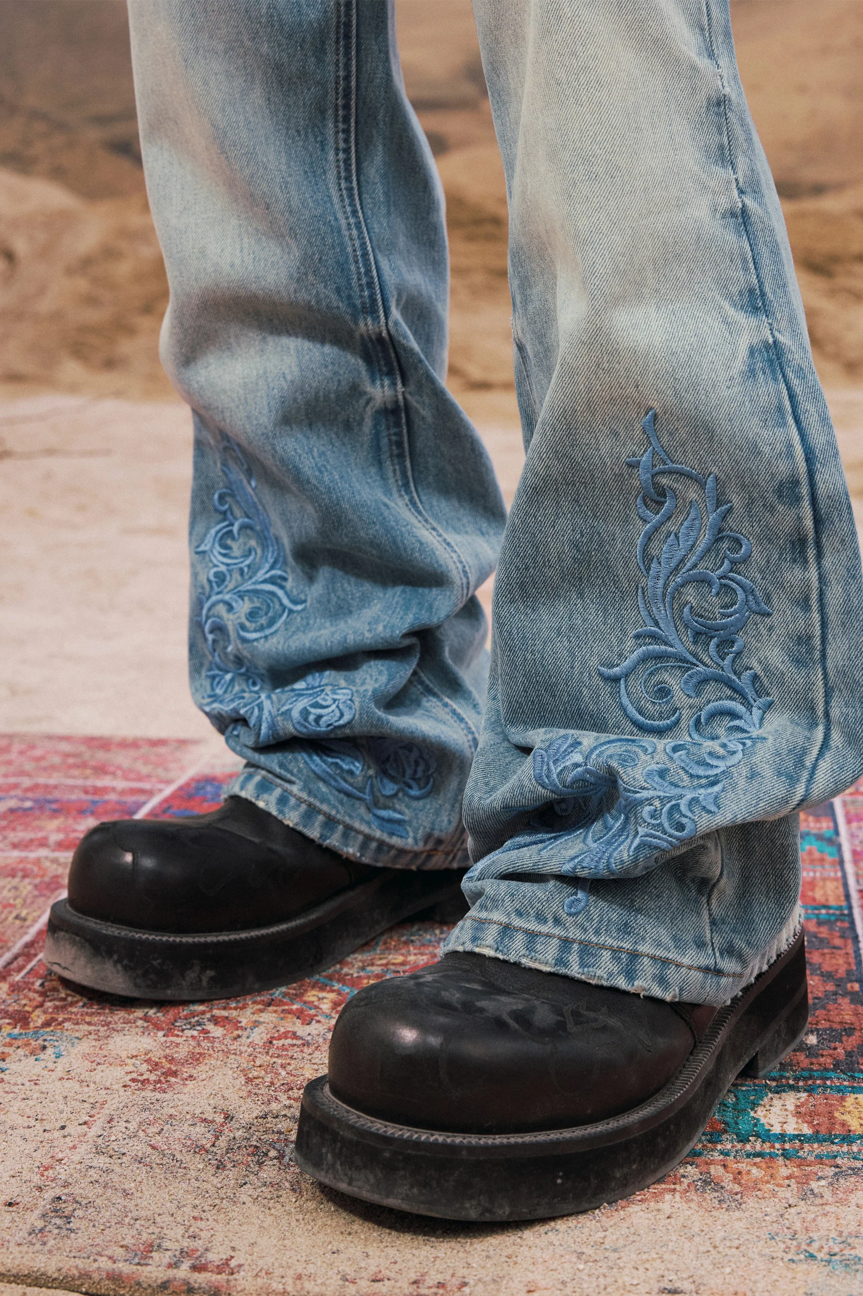 YADCREW AIRCRAFT BUTTON JEANS - Image 4