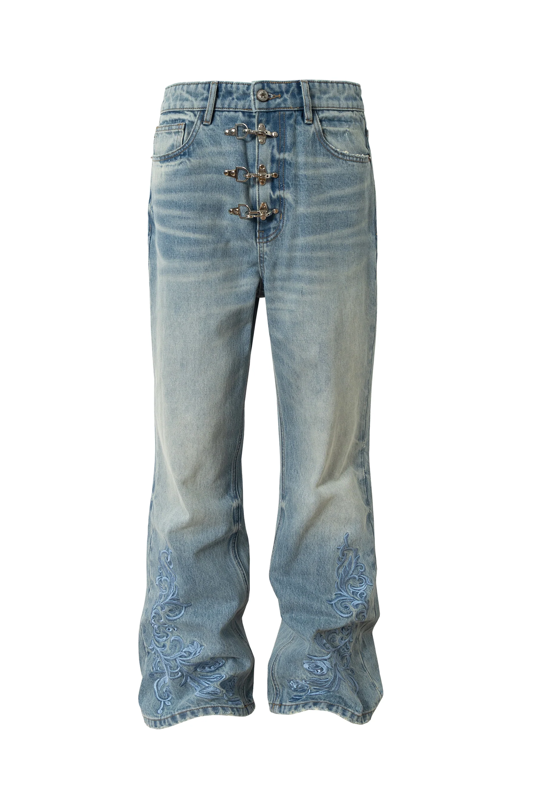 YADCREW AIRCRAFT BUTTON JEANS - Image 7