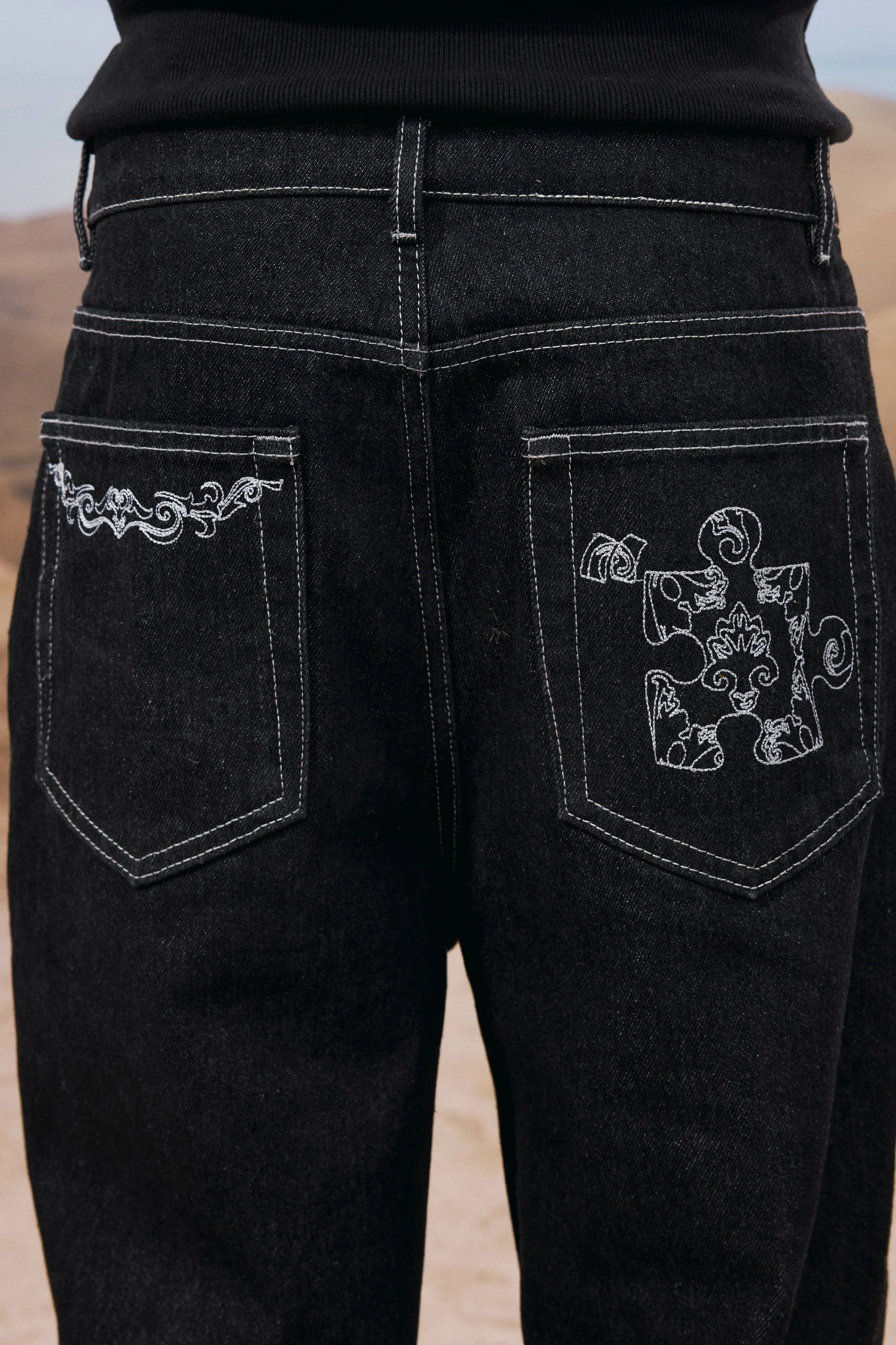 YADCREW AIRCRAFT BUTTON JEANS - Image 5