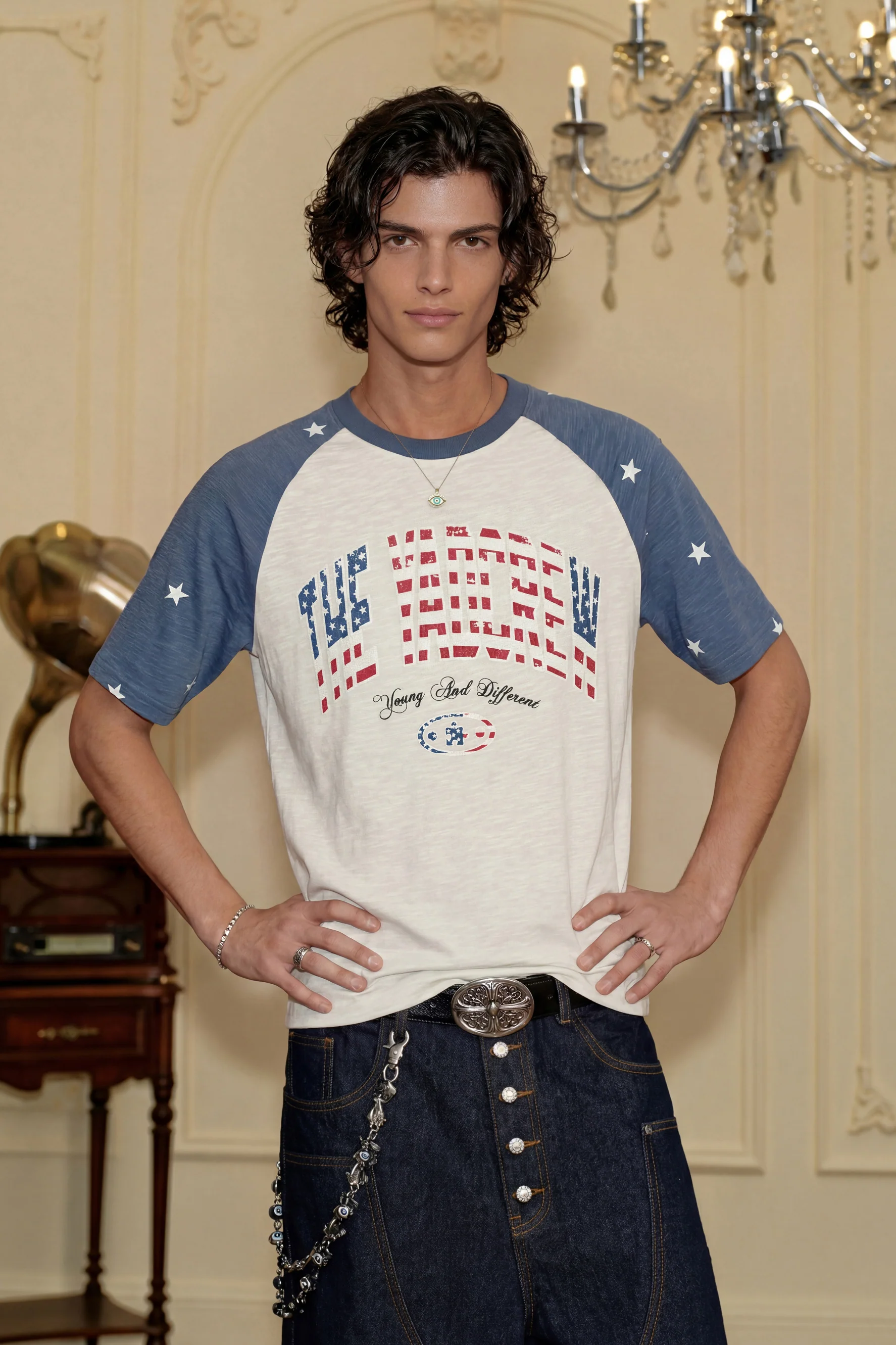 YADCREW FLAG RETRO T-SHIRT - Image 3