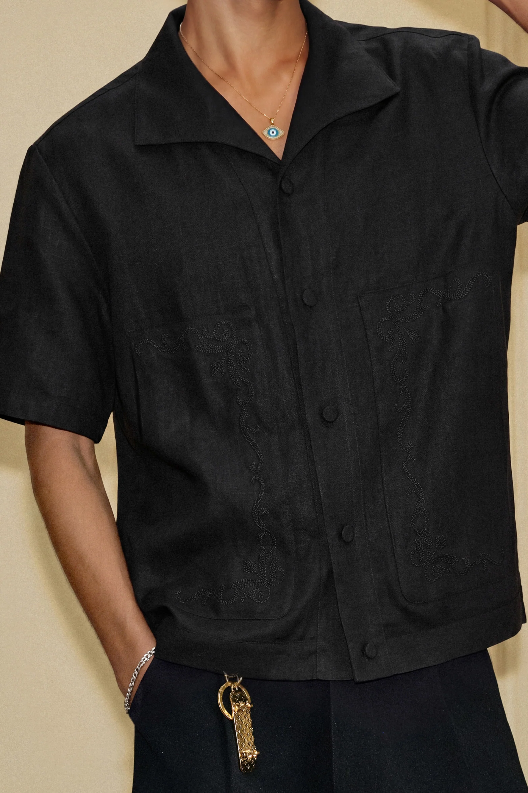YADCREW BAROQUE EMBROIDERY SHIRT - Image 3