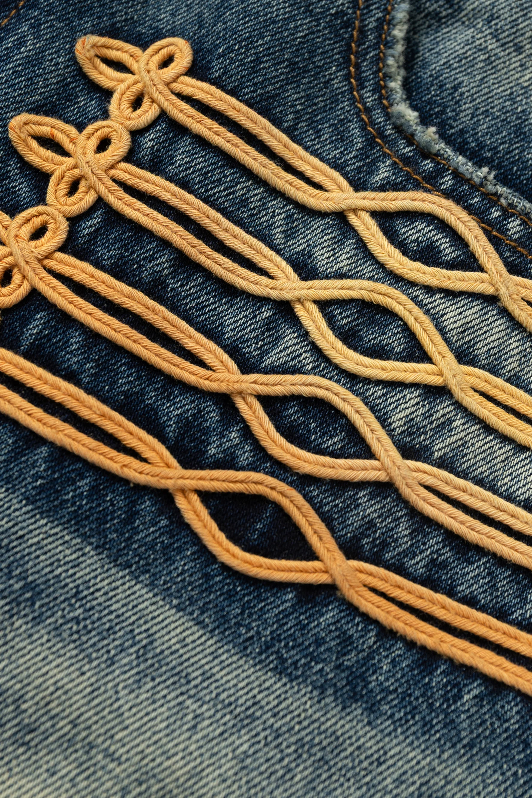 YADCREW COURT STYLE EMBROIDERY JEANS - Image 6