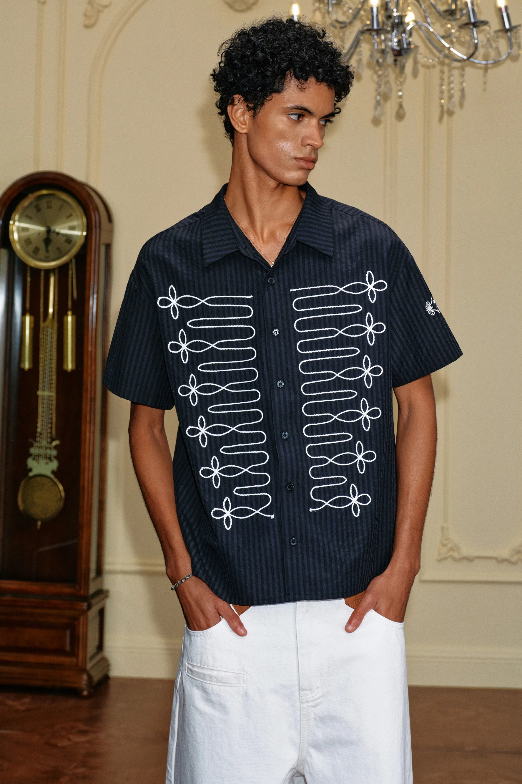 YADCREW COURT STYLE ROPE SHIRT