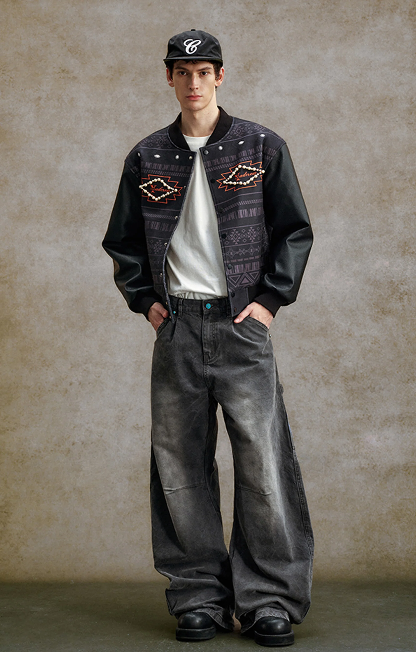 YADCREW CURVED WASHED PANTS - Image 3