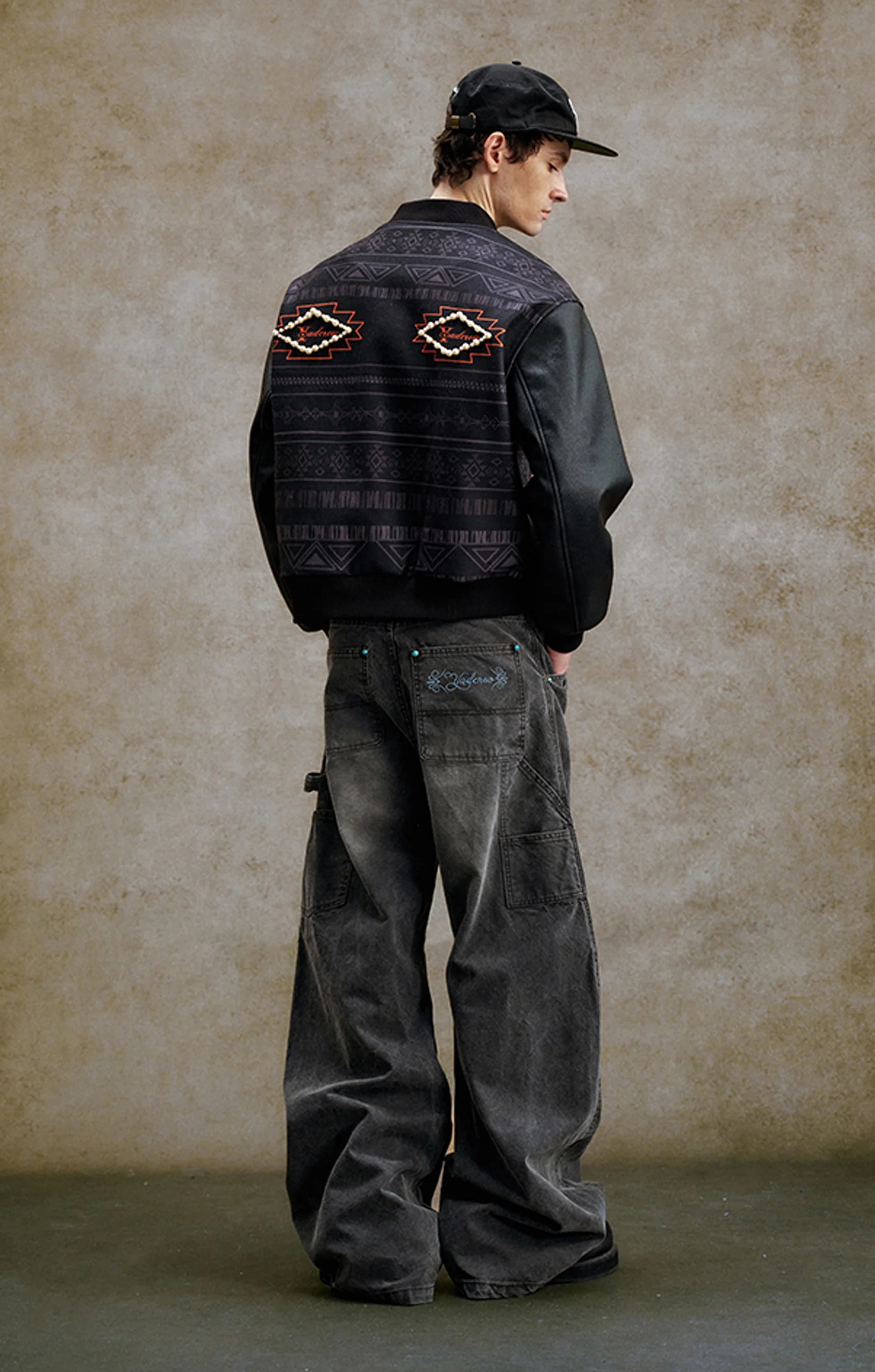 YADCREW CURVED WASHED PANTS - Image 4