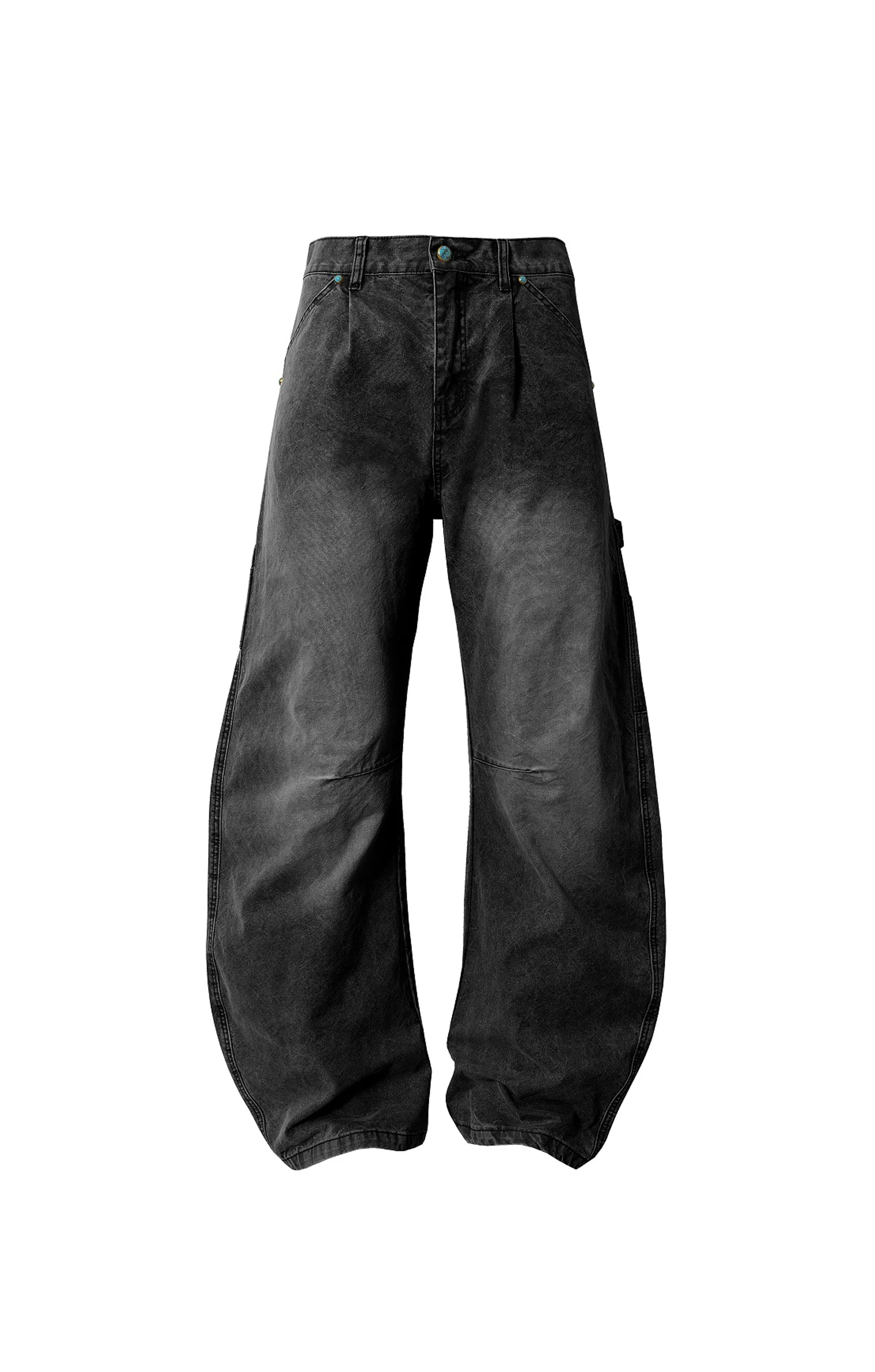 YADCREW CURVED WASHED PANTS - Image 5