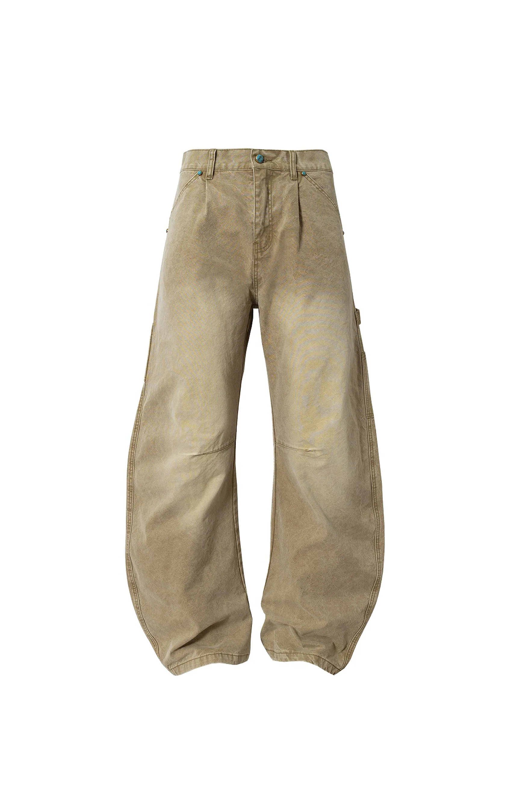 YADCREW CURVED WASHED PANTS - Image 6