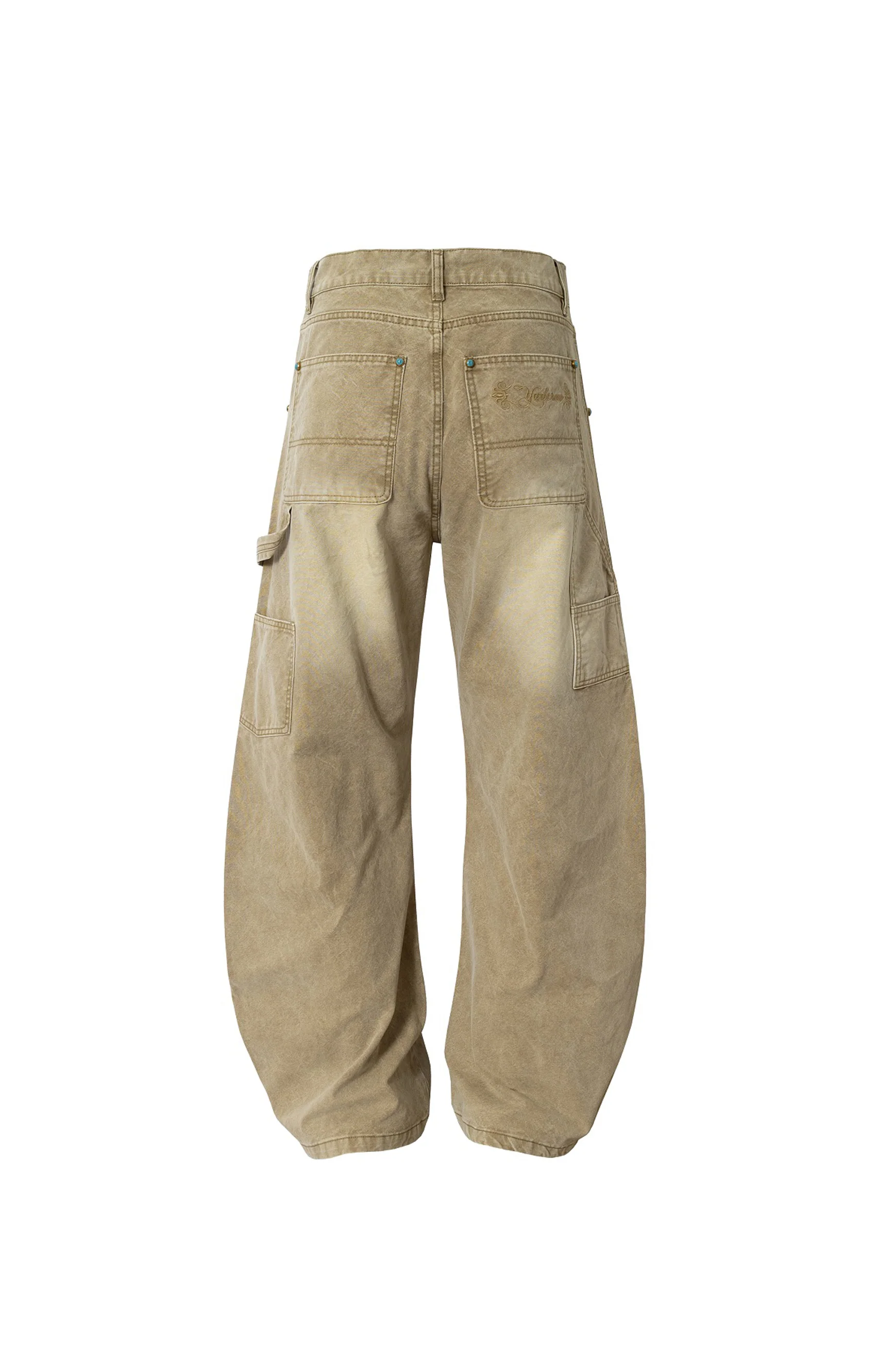 YADCREW CURVED WASHED PANTS - Image 7