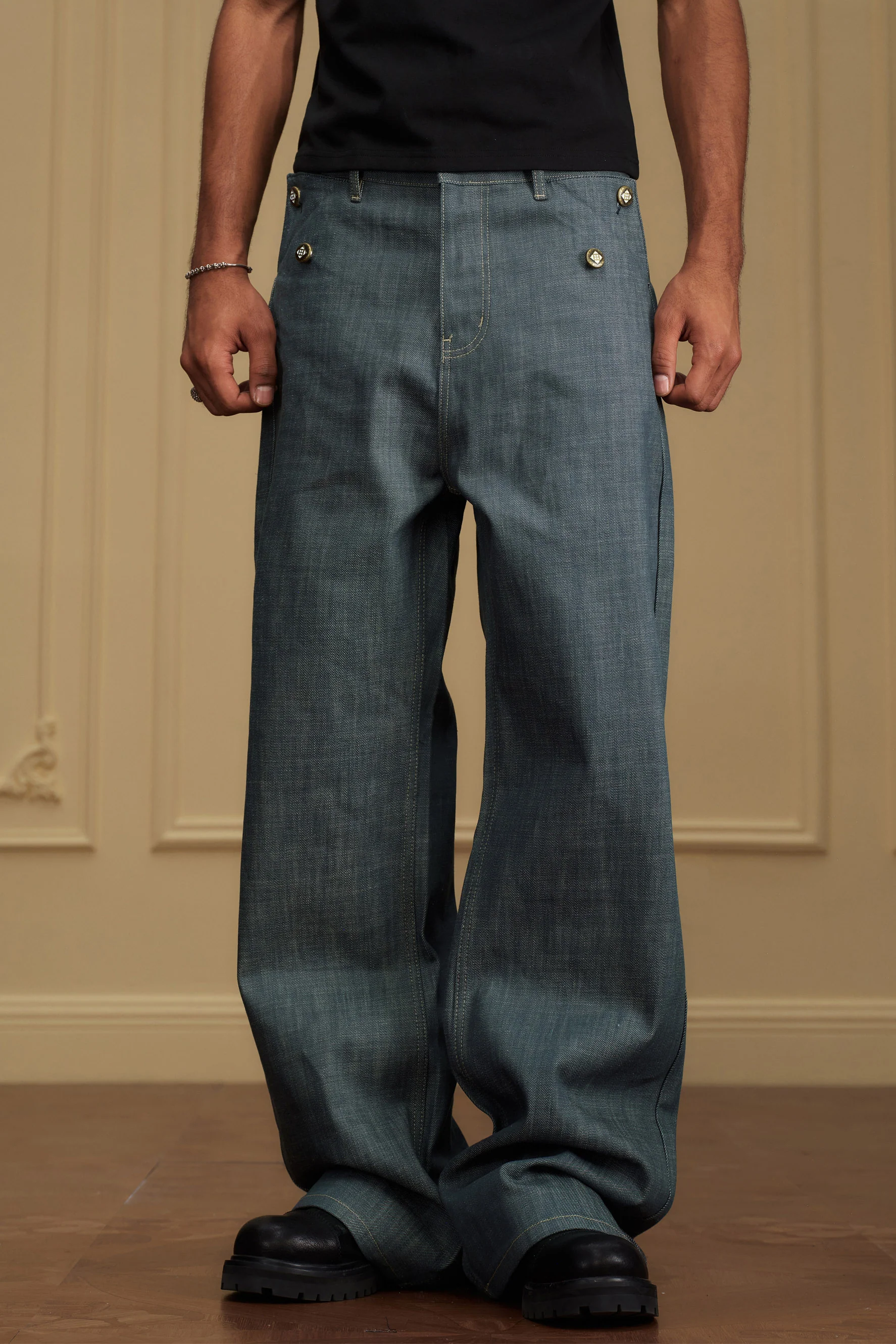 YADCREW FOLDING POCKET JEANS - Image 4