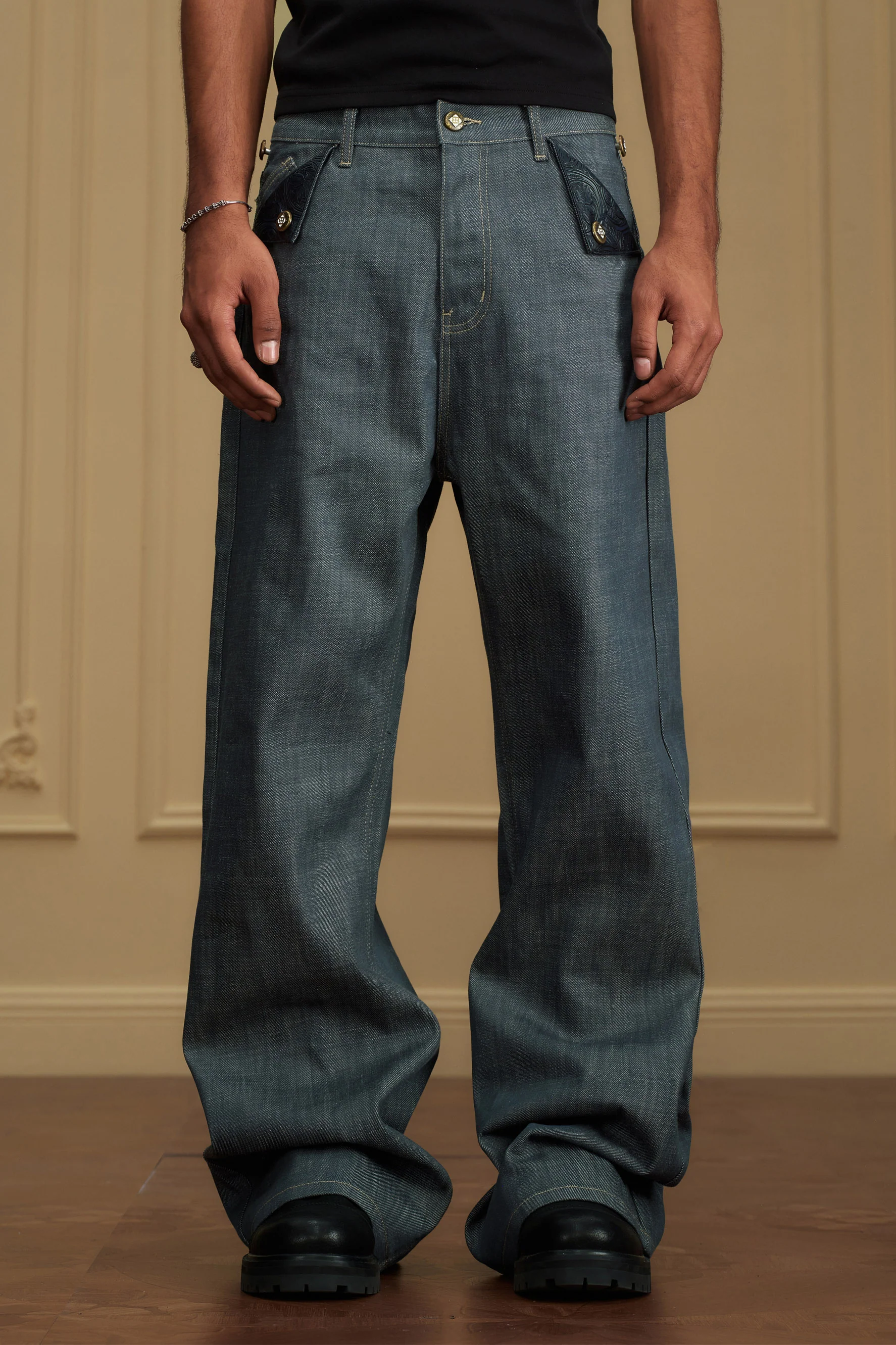 YADCREW FOLDING POCKET JEANS - Image 6