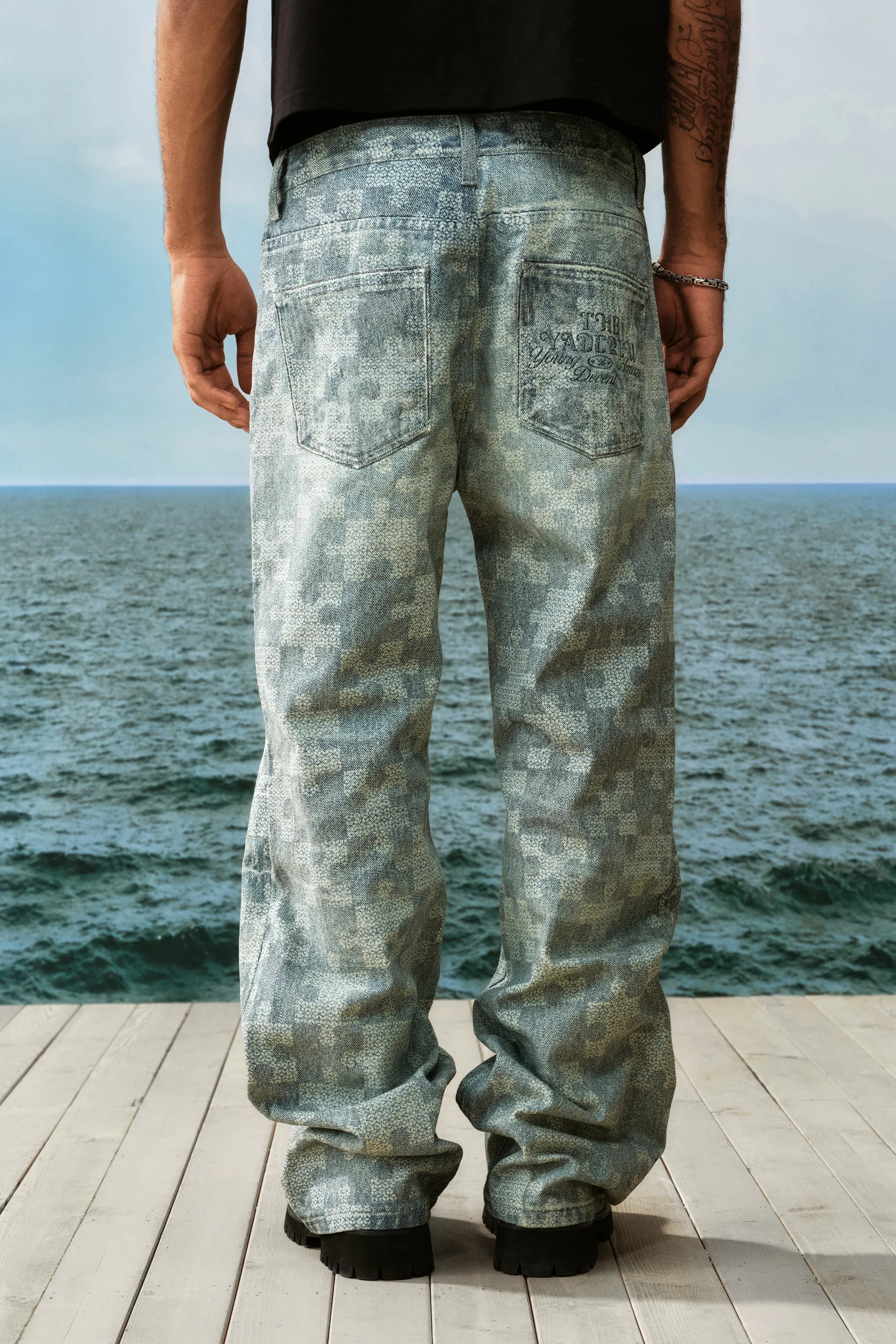 YADCREW JIGSAW PUZZLE JEANS - Image 4