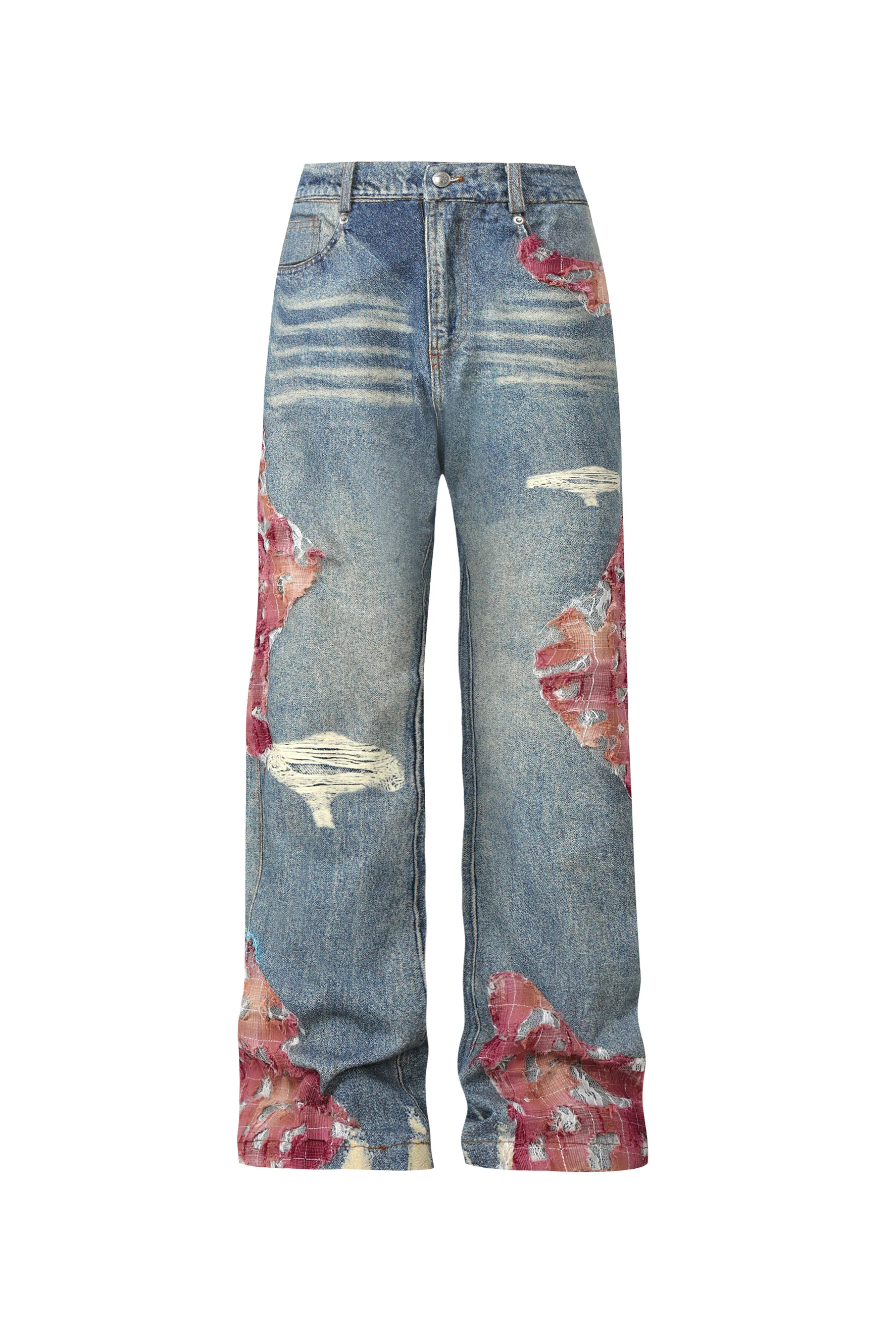 YADCREW LACE STICHING JEANS - Image 7