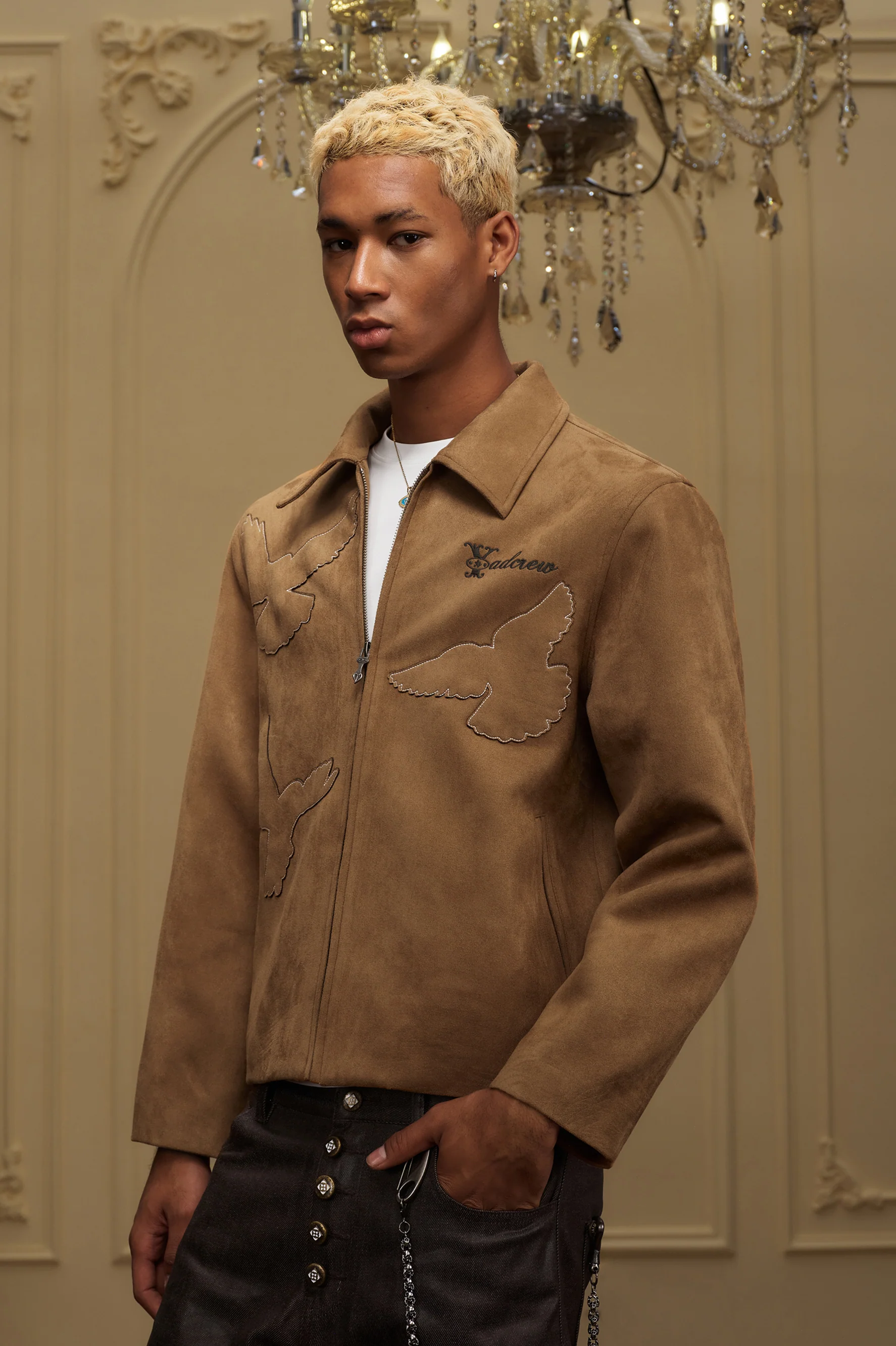 YADCREW PEACE DOVE SUEDE JACKET - Image 3