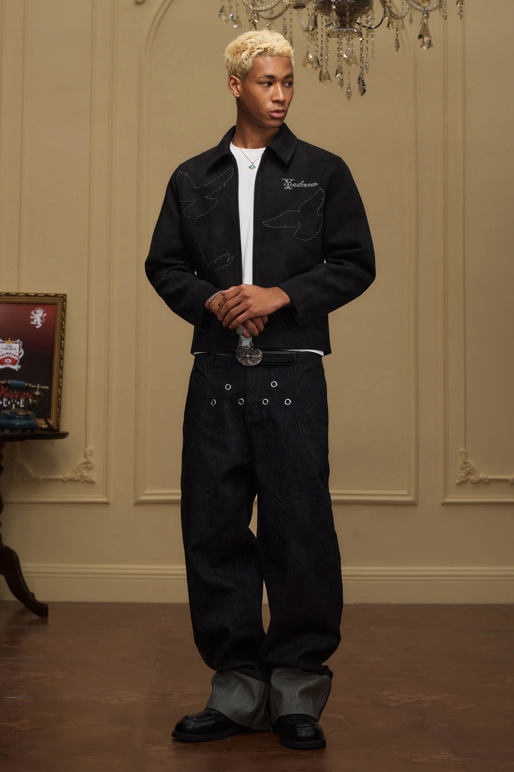 YADCREW PEACE DOVE SUEDE JACKET - Image 4
