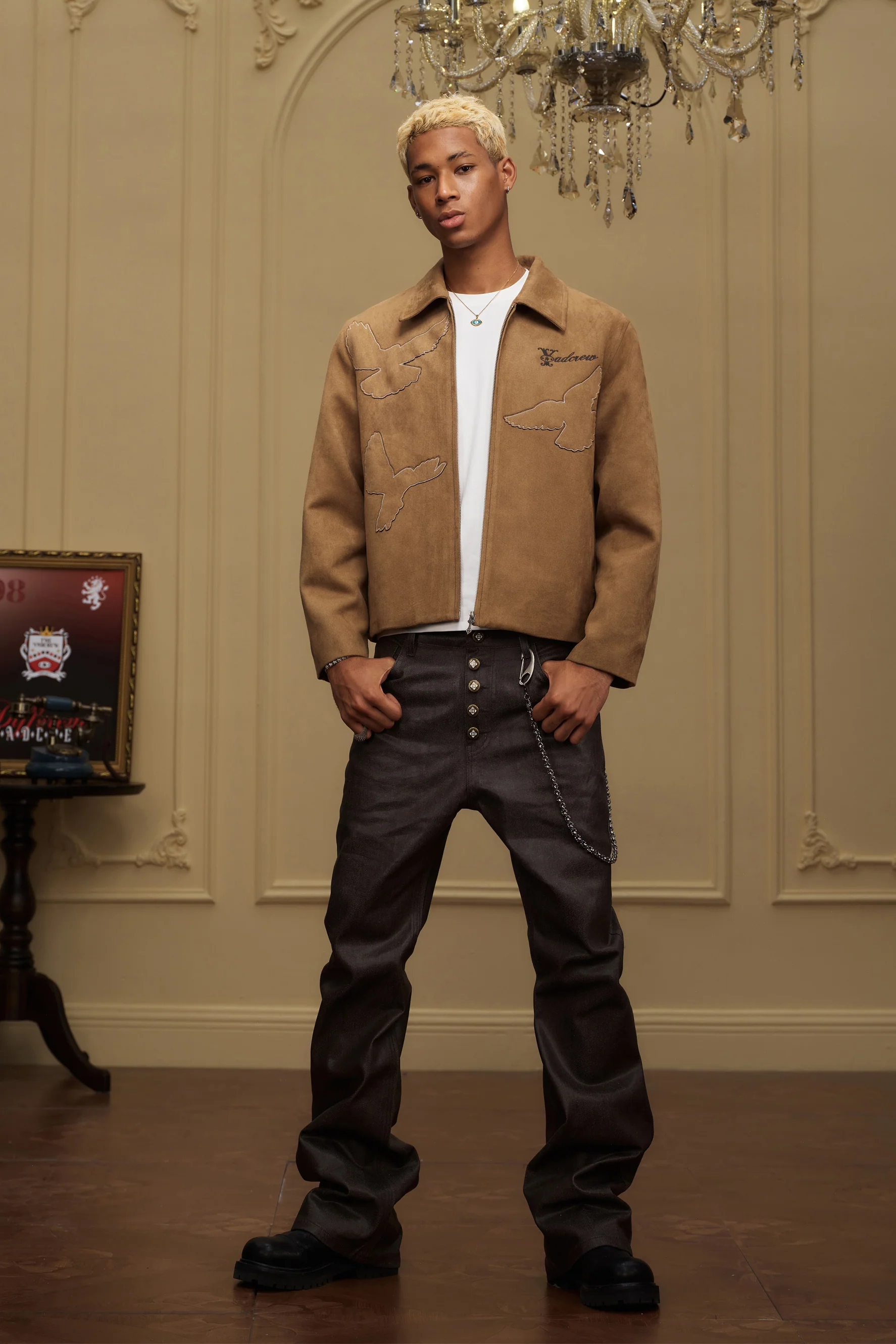 YADCREW PEACE DOVE SUEDE JACKET - Image 6