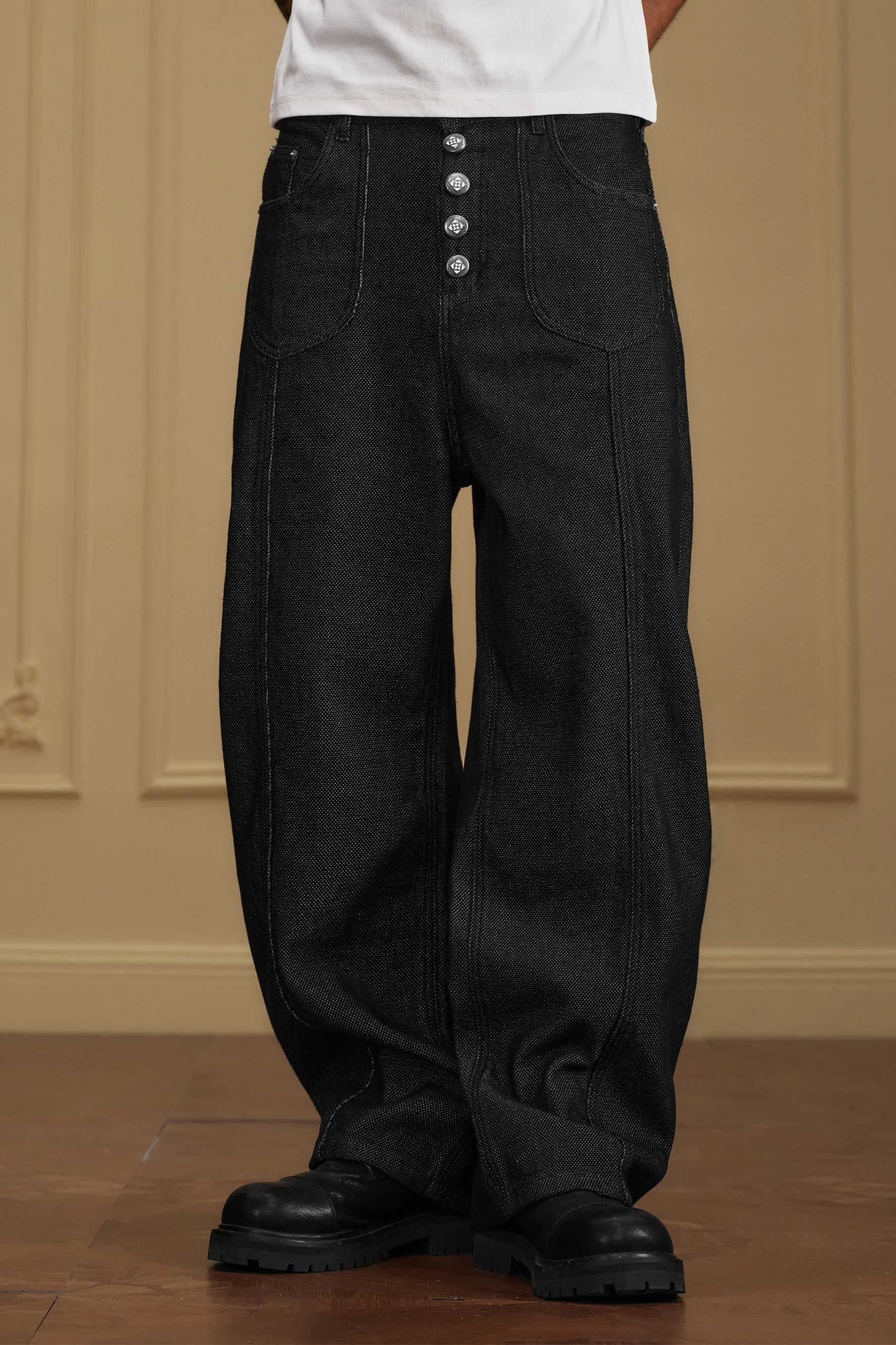 YADCREW ROPE KNOT TEXTURED JEANS - Image 4