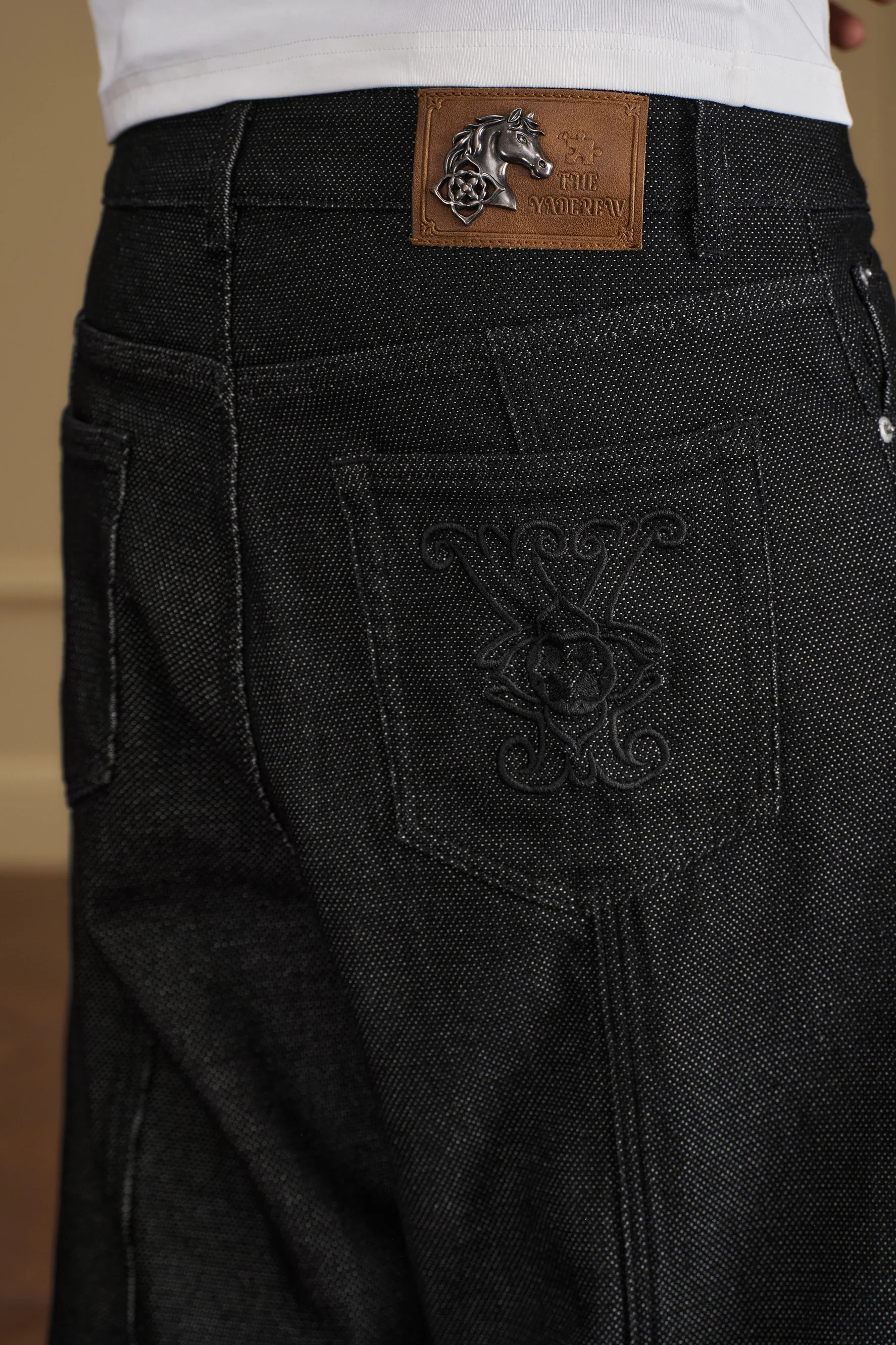 YADCREW ROPE KNOT TEXTURED JEANS - Image 5